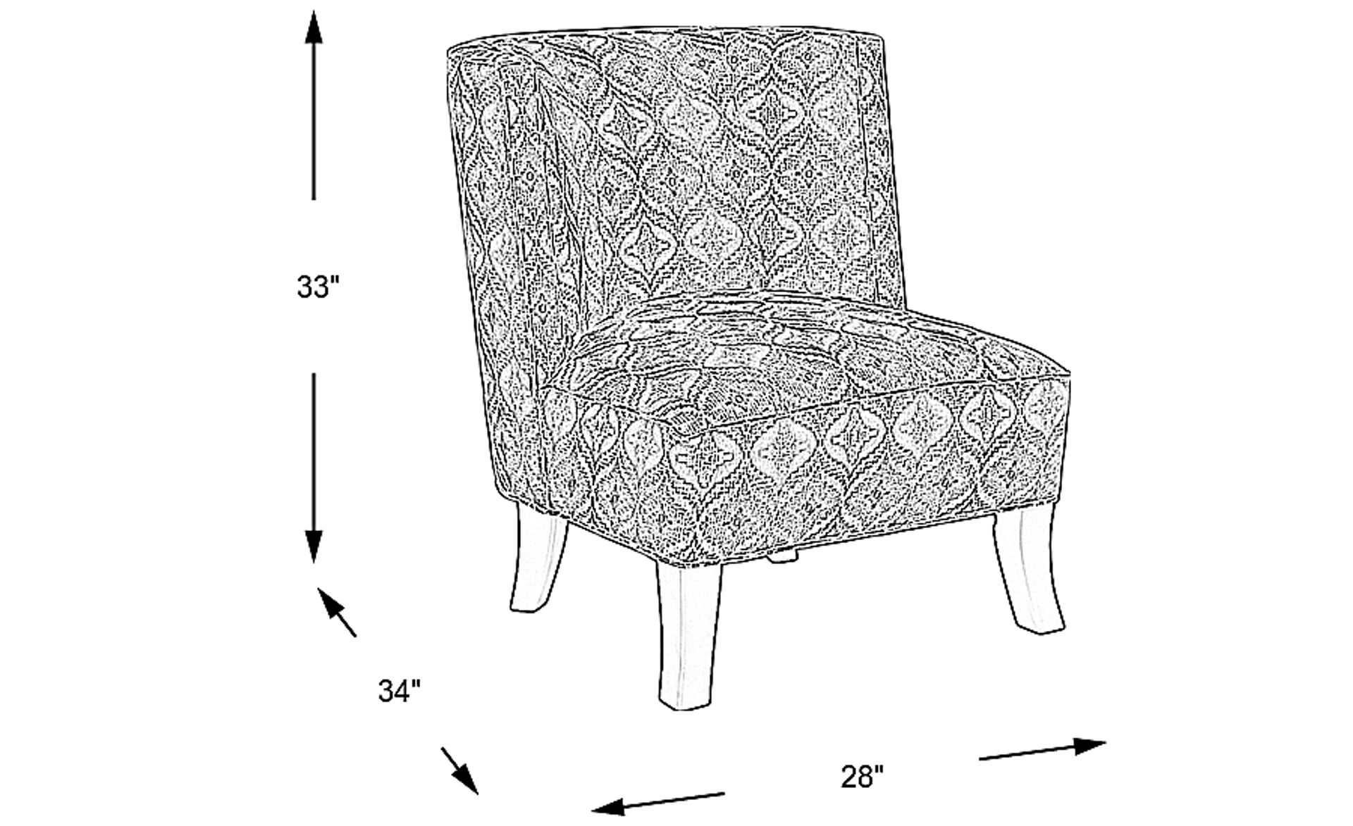 Dimension Image. Please refer to the Dimension Tab on this page for dimension details.