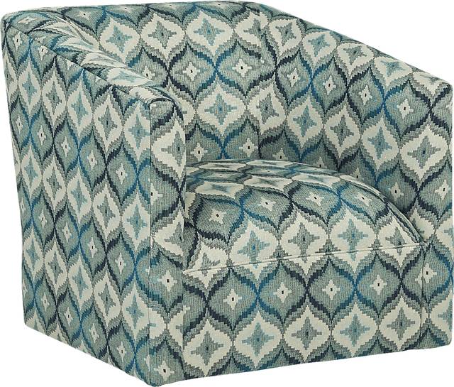 Justine Emerald Accent Swivel Chair - Thumbnail - Image 1