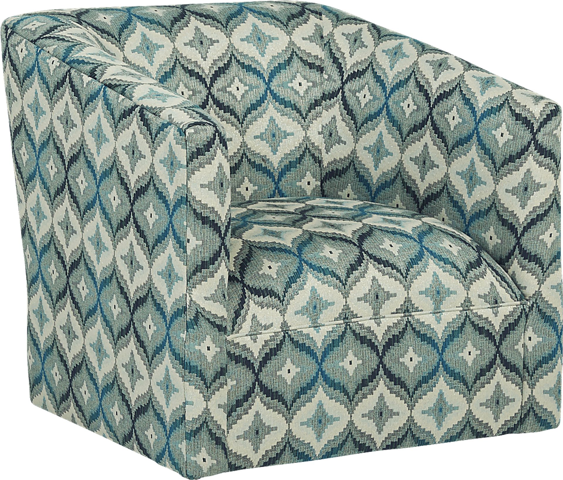 Justine Emerald Accent Swivel Chair - Image 1