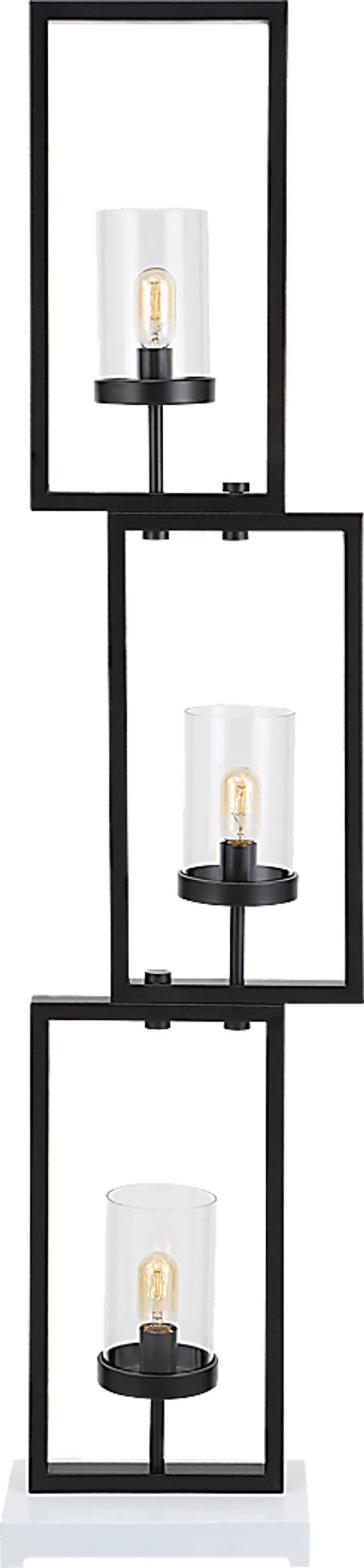 Justison Cave Black Floor Lamp - Thumbnail - Image 4