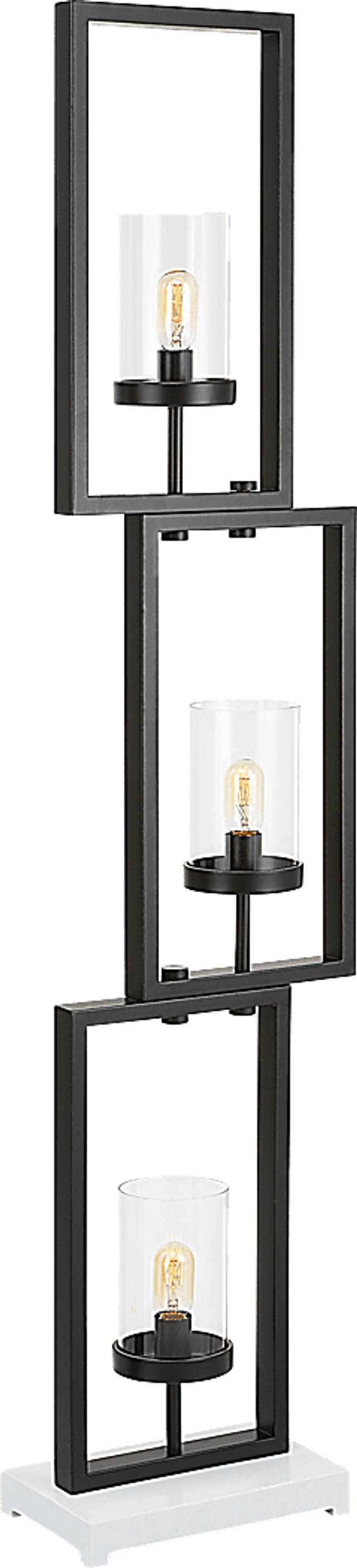 Justison Cave Black Floor Lamp - Thumbnail - Image 1