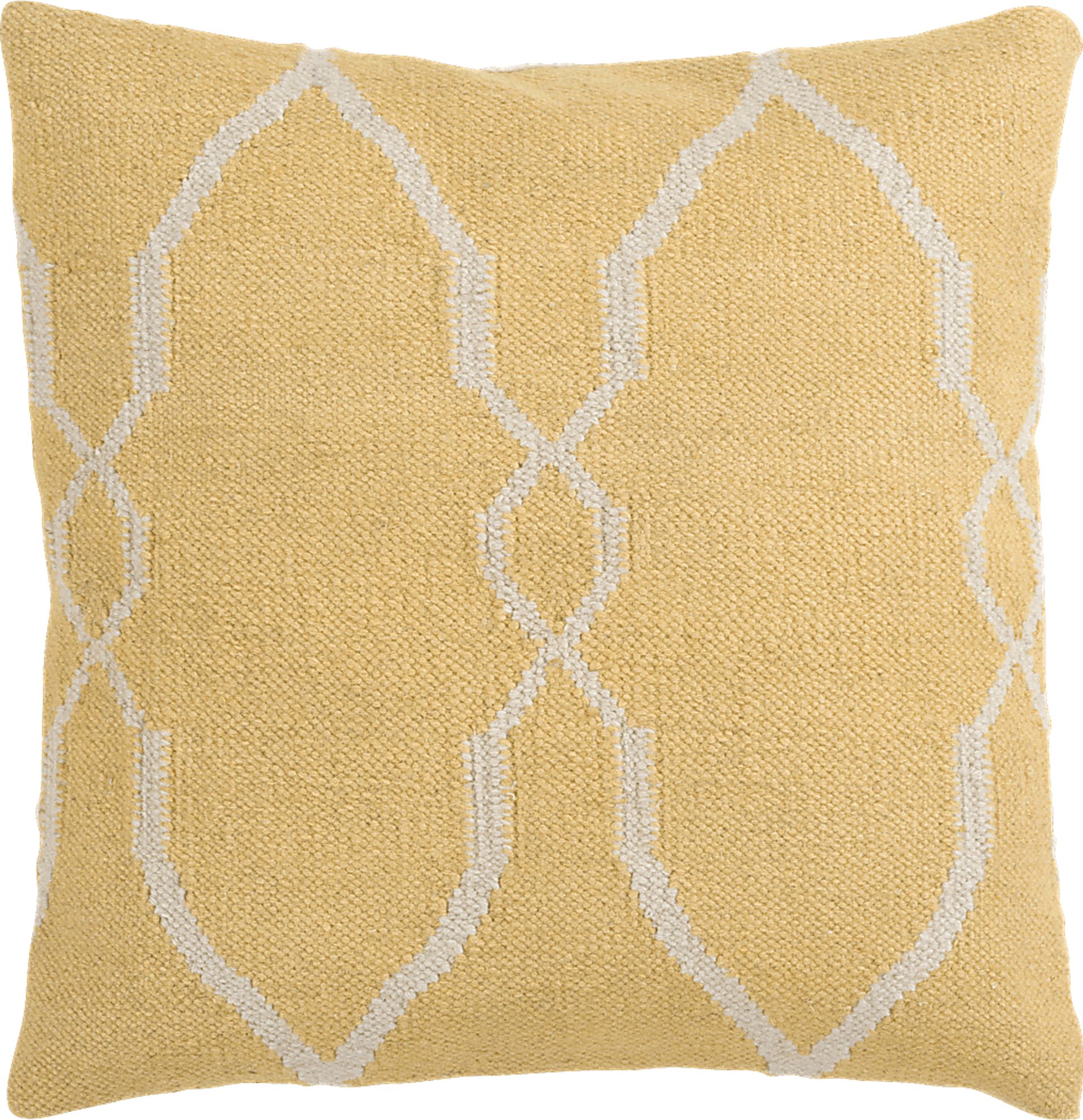 Juxtaposed Yellow Accent Pillow - Image 1