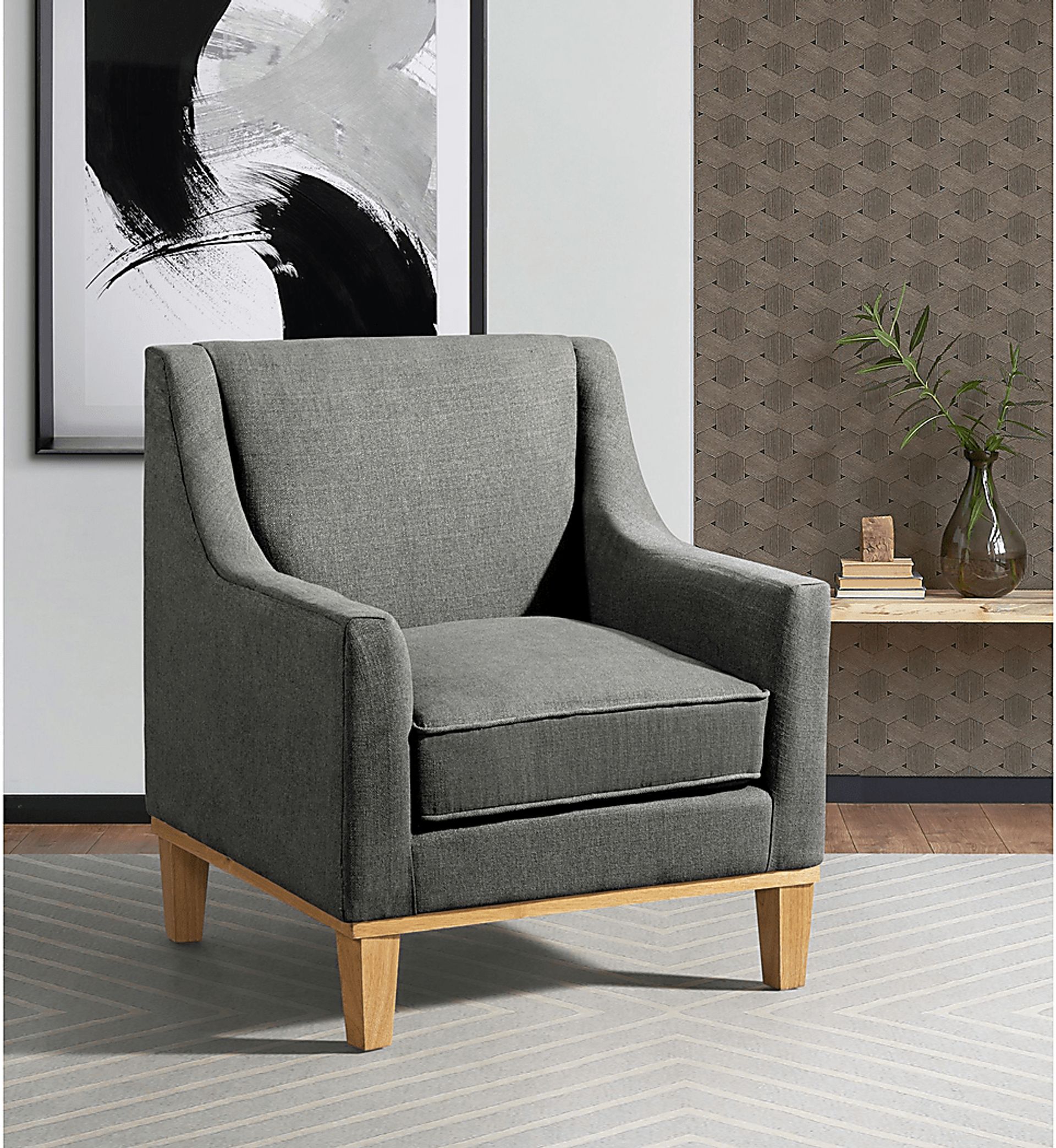 Kaali Charcoal Accent Chair - Image 7