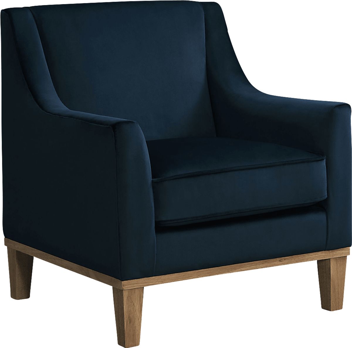 Kaali Dark Blue Polyester Fabric Accent Chair | Rooms to Go