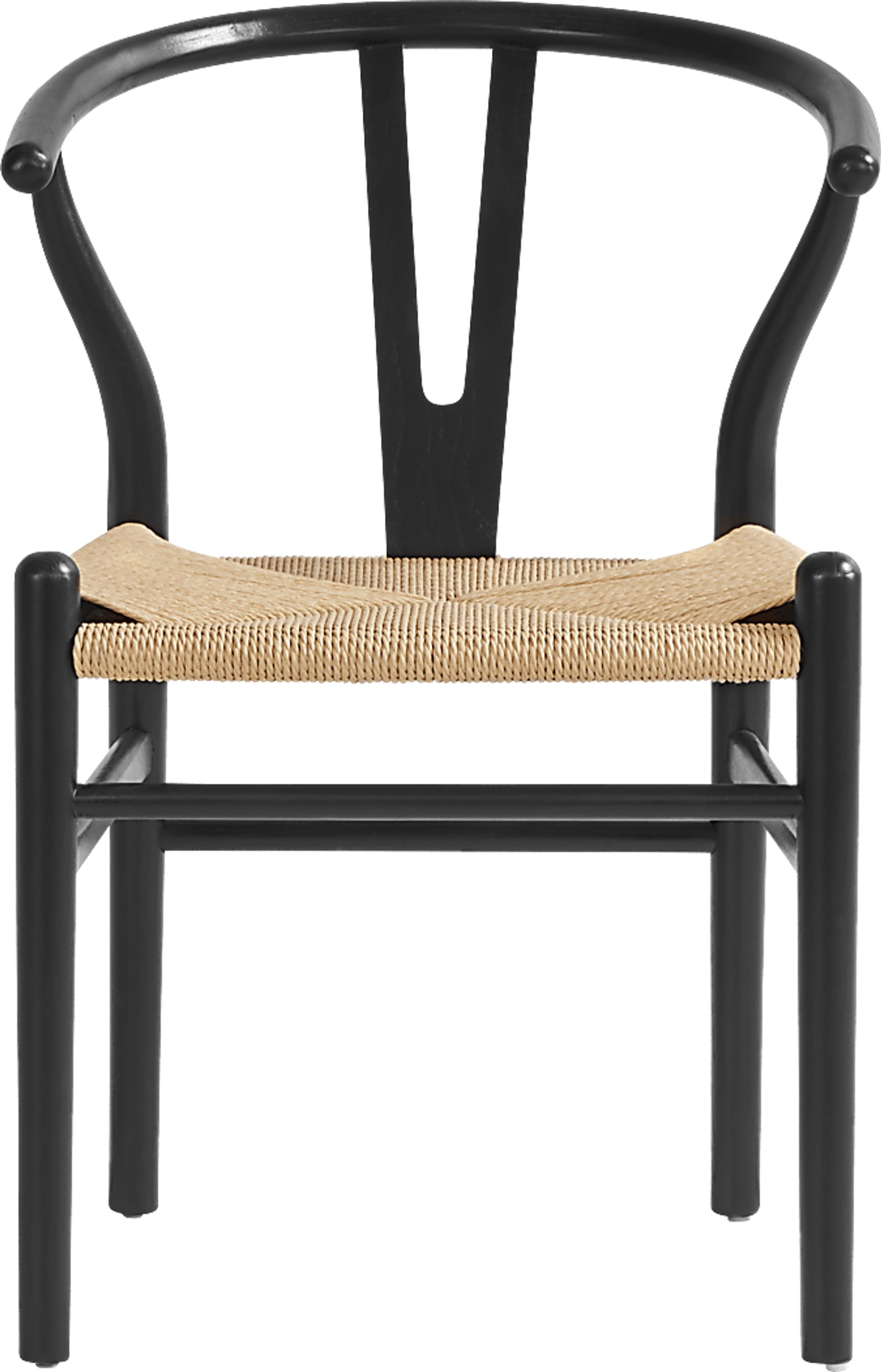 Kaarina White 5 Pc Round Dining Room with Black Chairs - Image 4