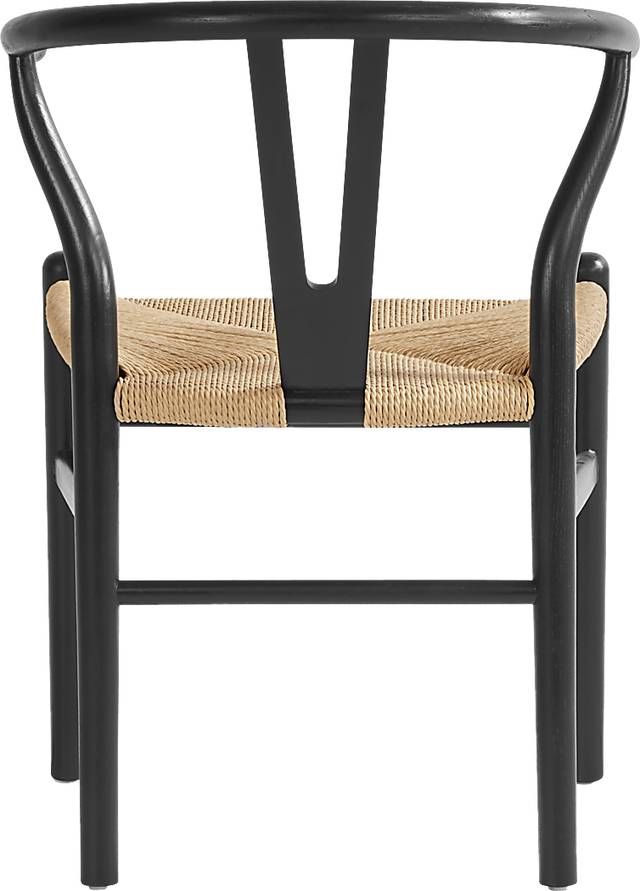 Kaarina White 5 Pc Round Dining Room with Black Chairs - Thumbnail - Image 5