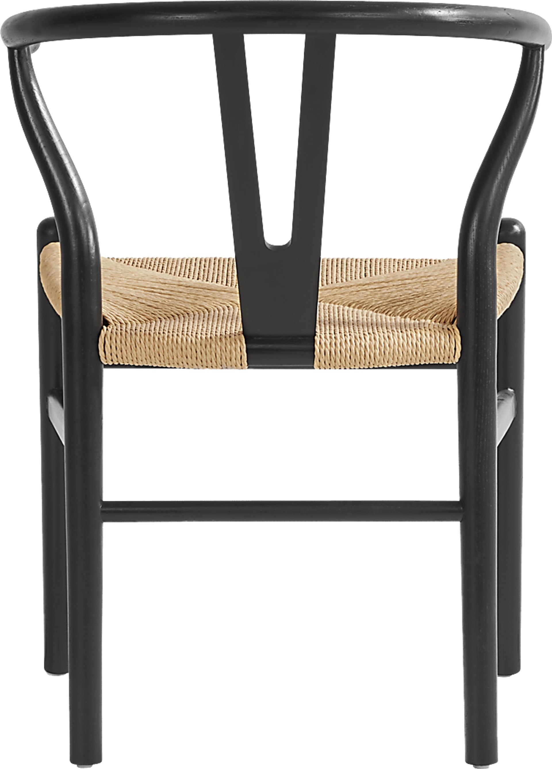 Kaarina White 5 Pc Round Dining Room with Black Chairs - Image 5