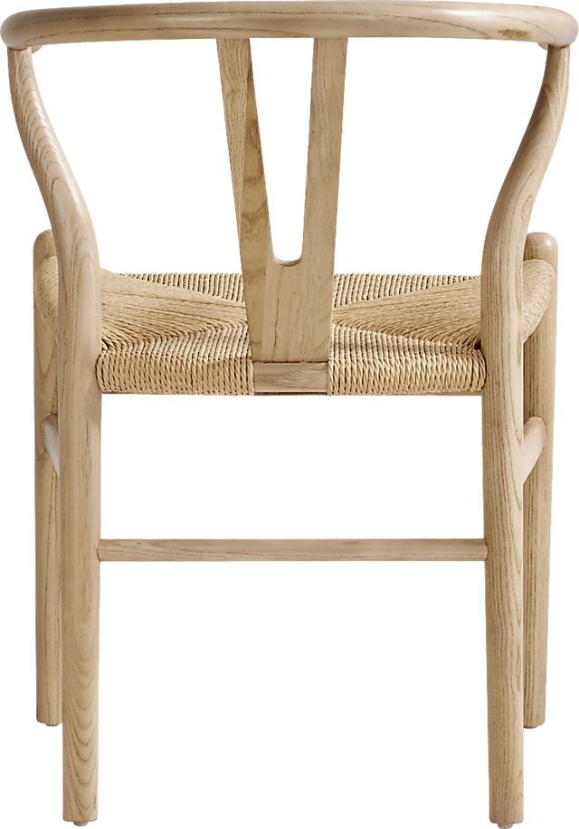 Kaarina White 5 Pc Round Dining Room with Natural Chairs - Thumbnail - Image 5