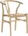 Kaarina White 5 Pc Round Dining Room with Natural Chairs