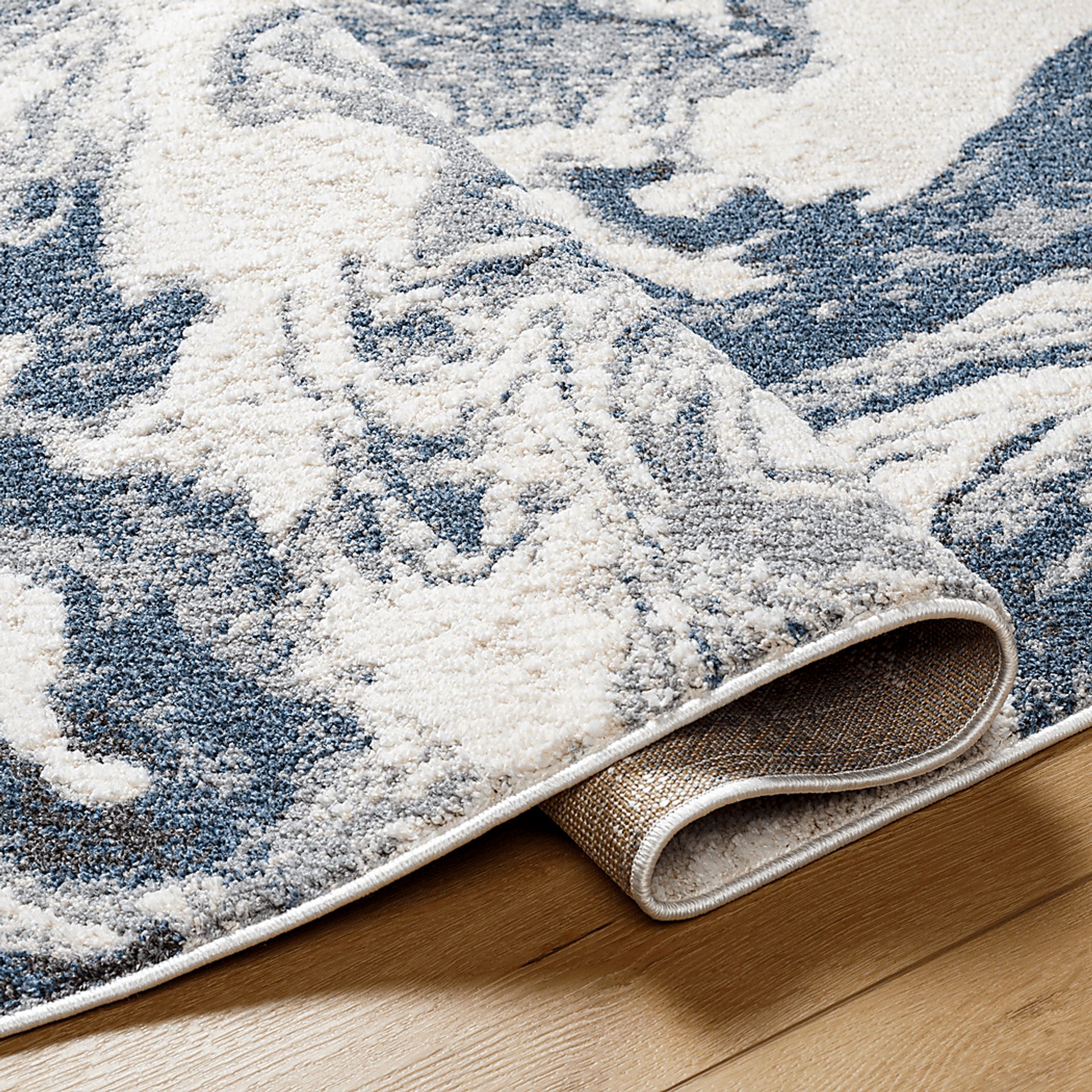 Kabarri Blue 5'3 x 7' Area Rug - Image 4
