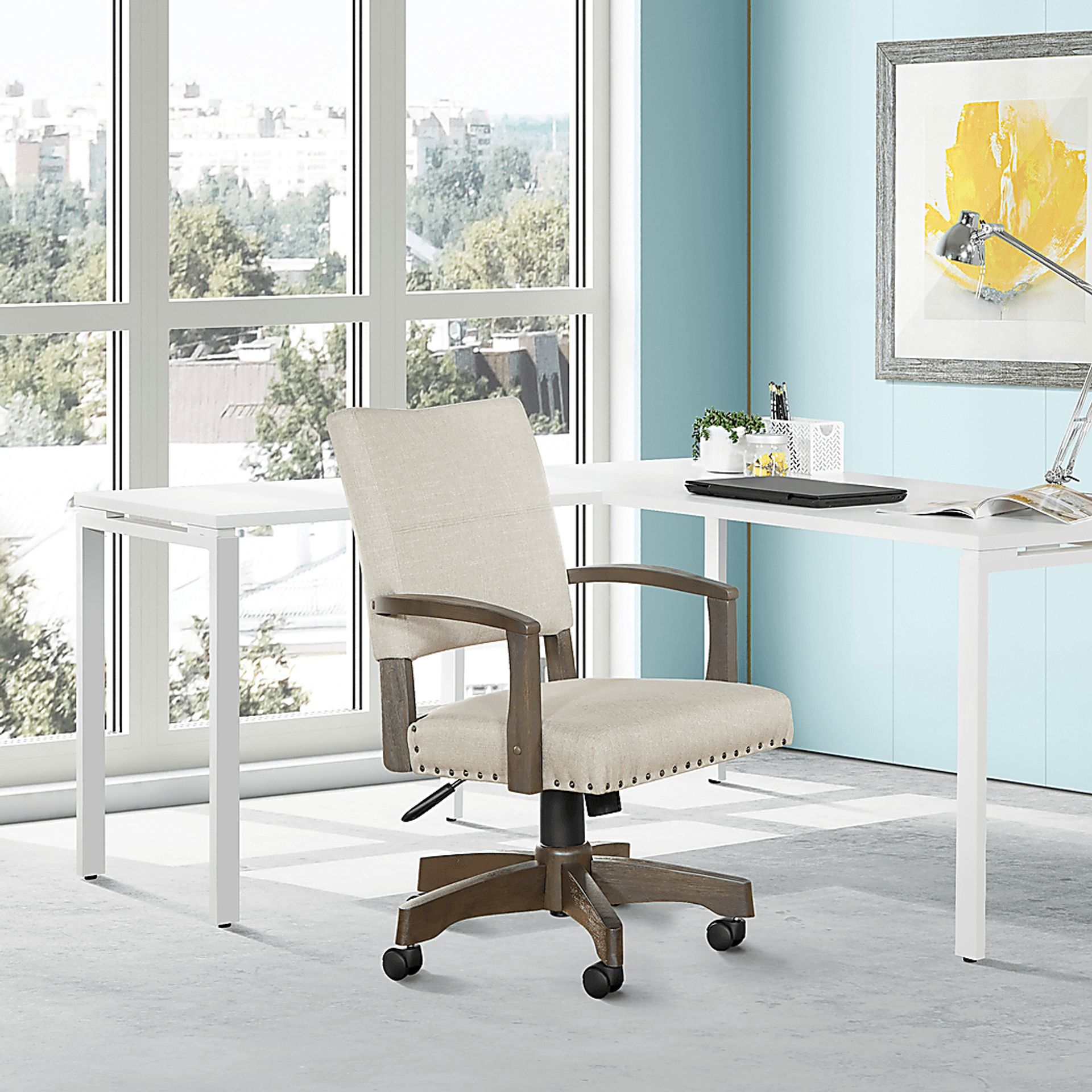 Kabasele Ivory Office Chair - Image 2