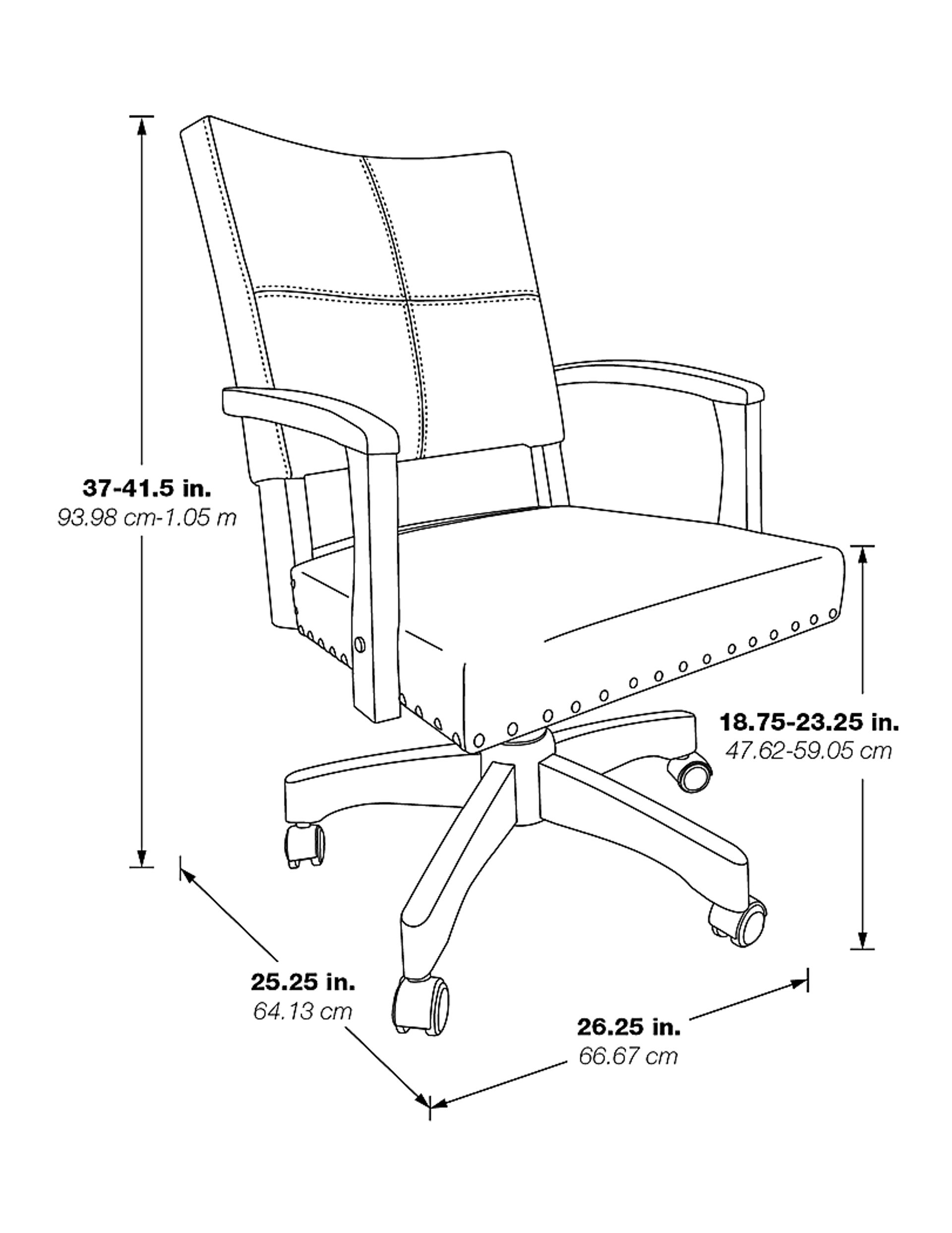 Kabasele Ivory Office Chair - Image 4