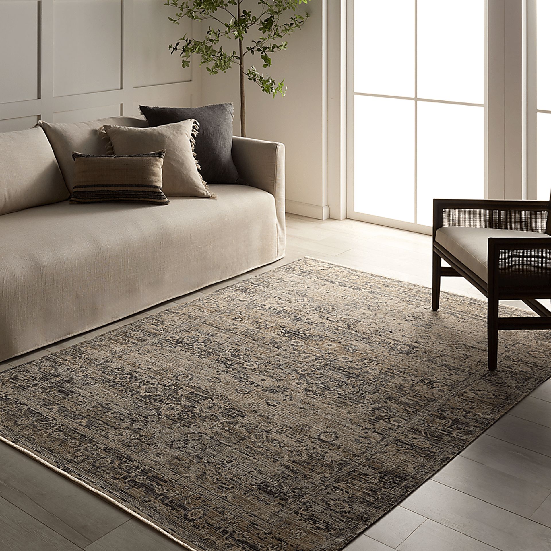 Kabeda Khaki 5' x 7'10 Indoor/Outdoor Rug - Image 2