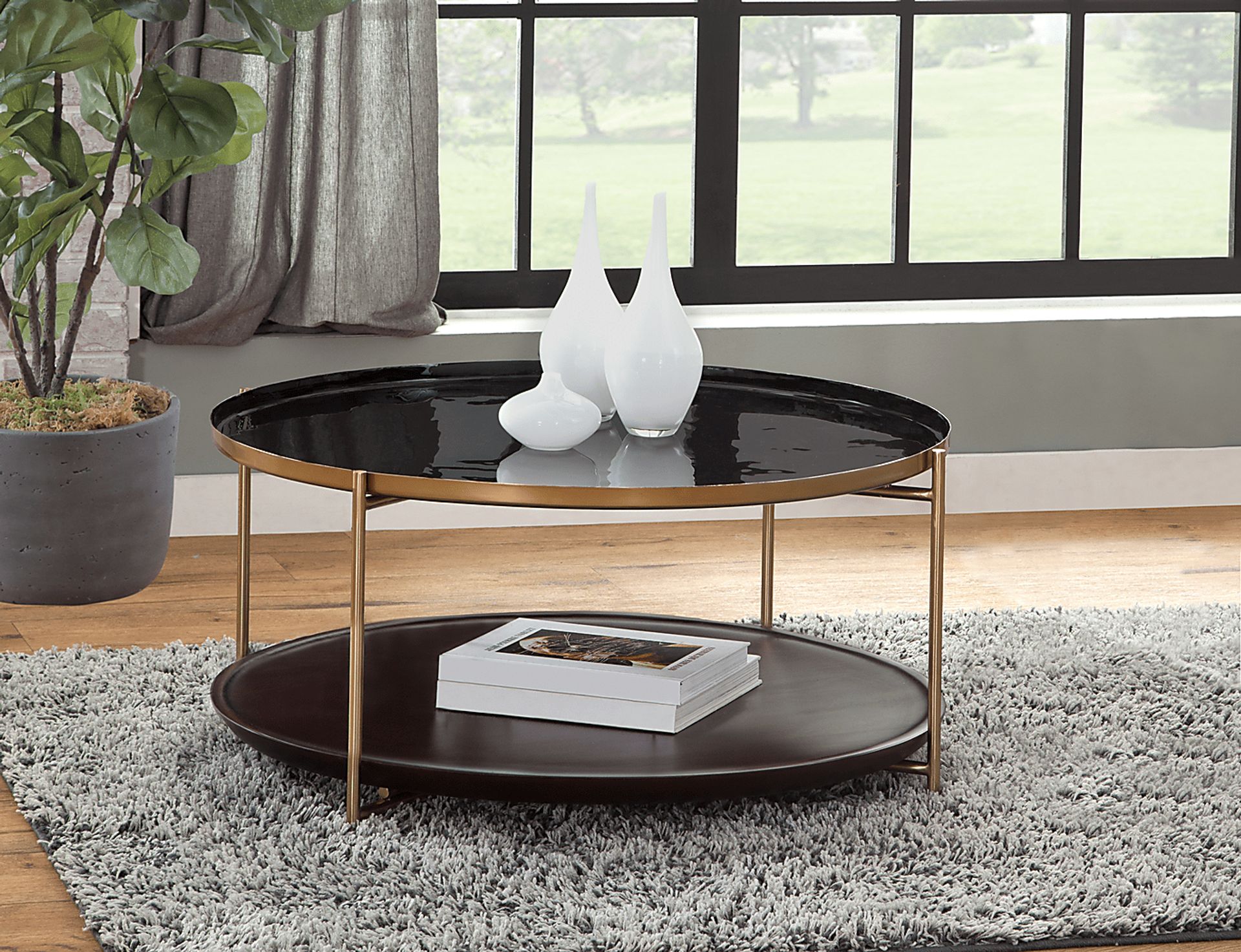 Kabishi Black Coffee Table - Image 2