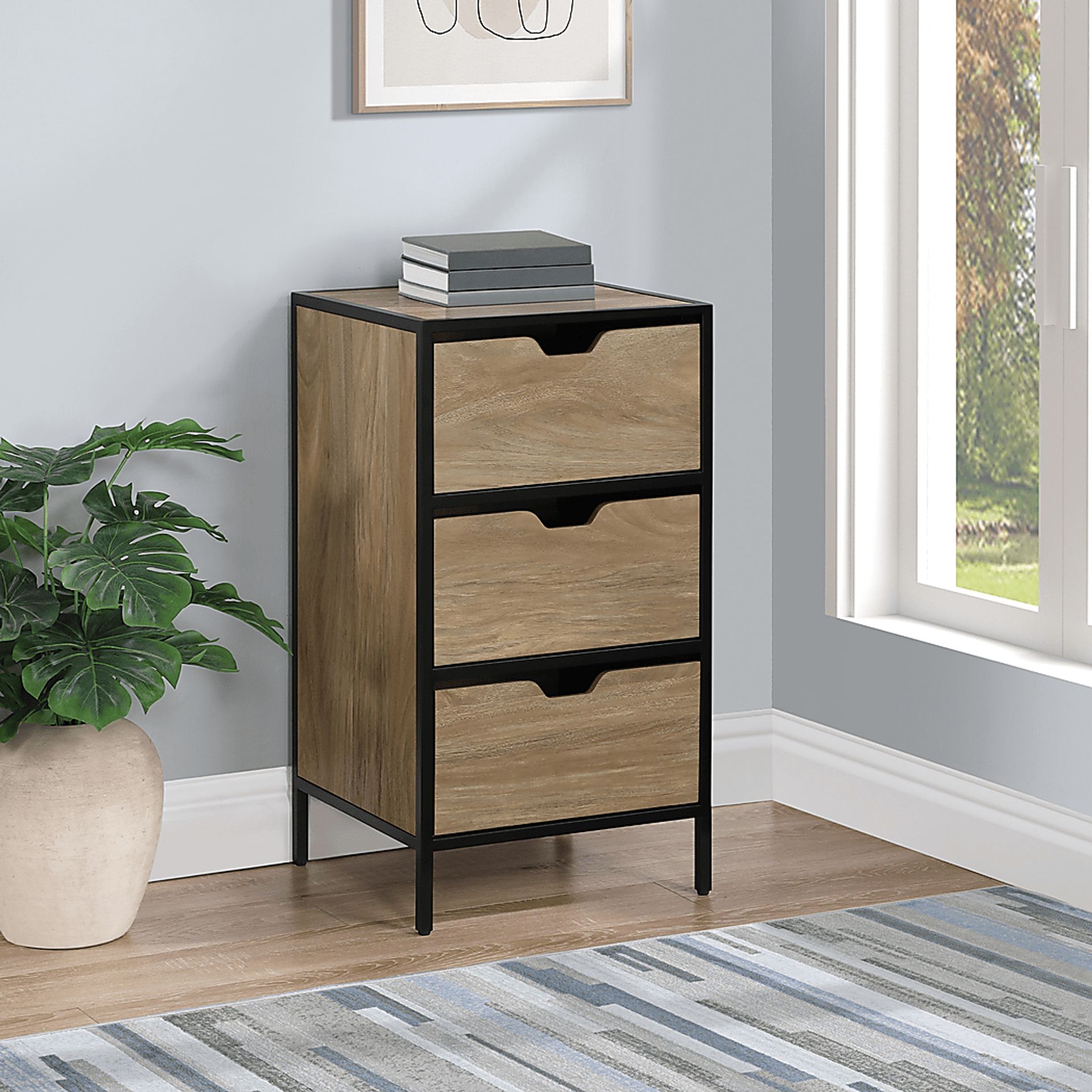 Kadi Brown File Cabinet - Image 2