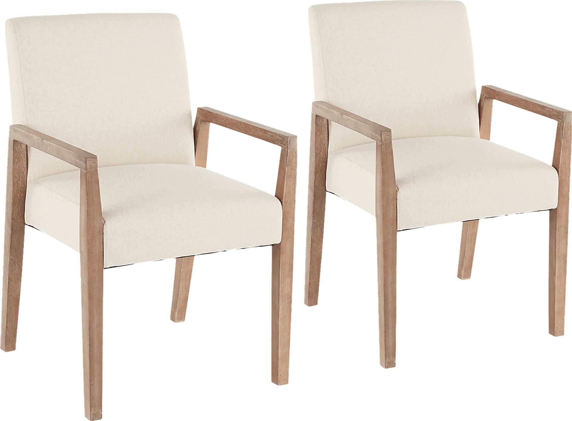 Kadleston II Beige Arm Chair, Set of 2 - Image 1