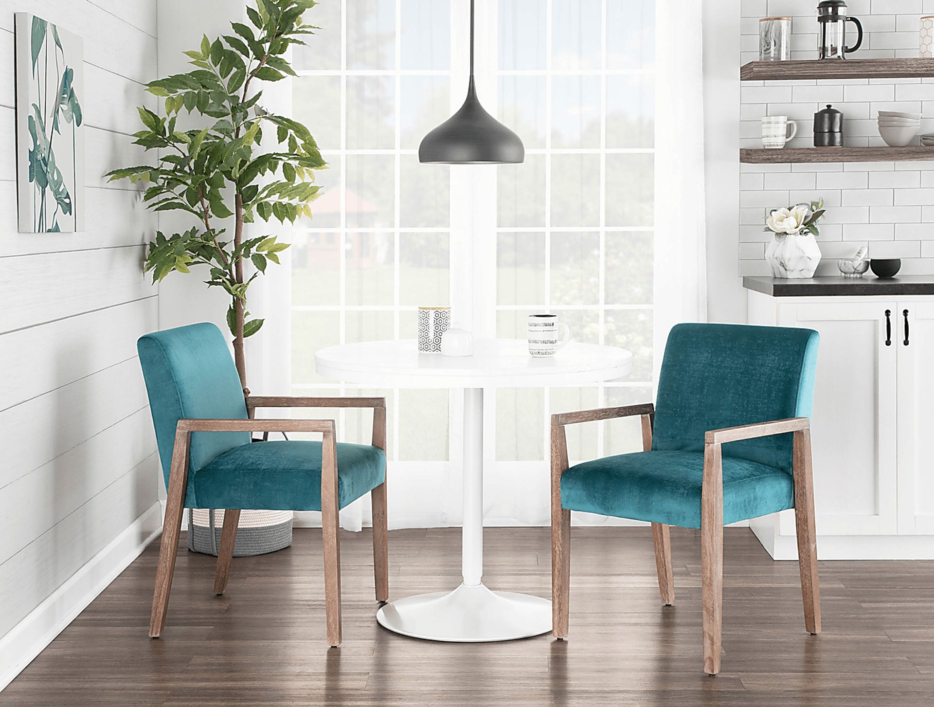 Kadleston II Blue Arm Chair, Set of 2 - Image 8