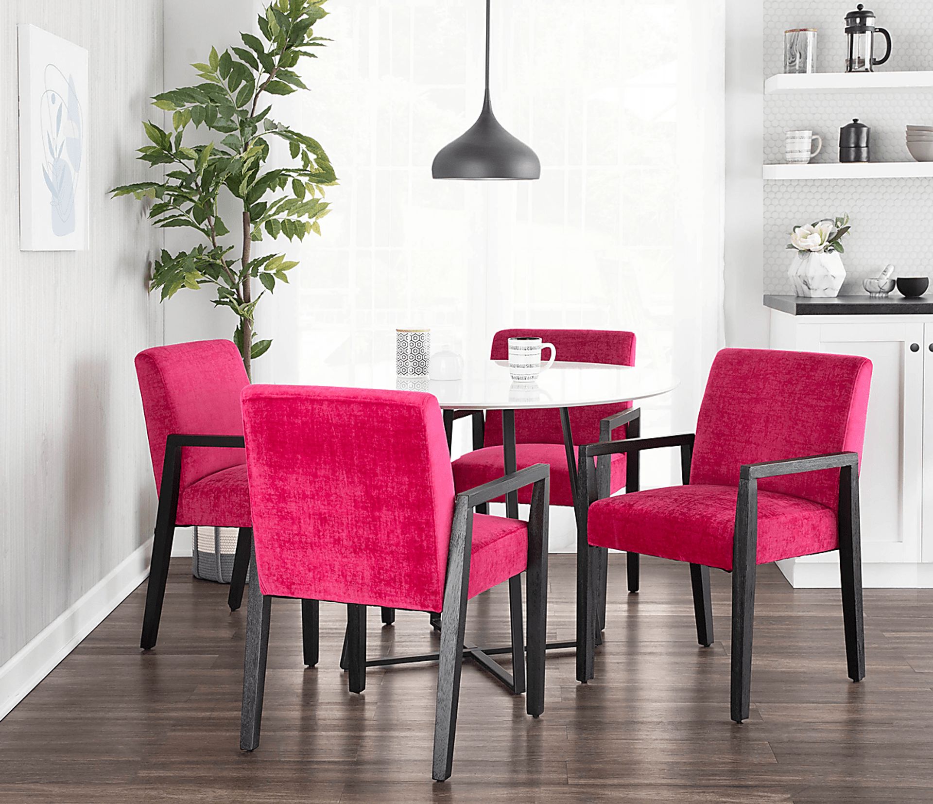 Kadleston Pink Arm Chair, Set of 2 - Image 8