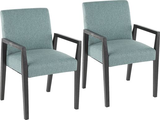 Kadleston Teal Arm Chair, Set of 2