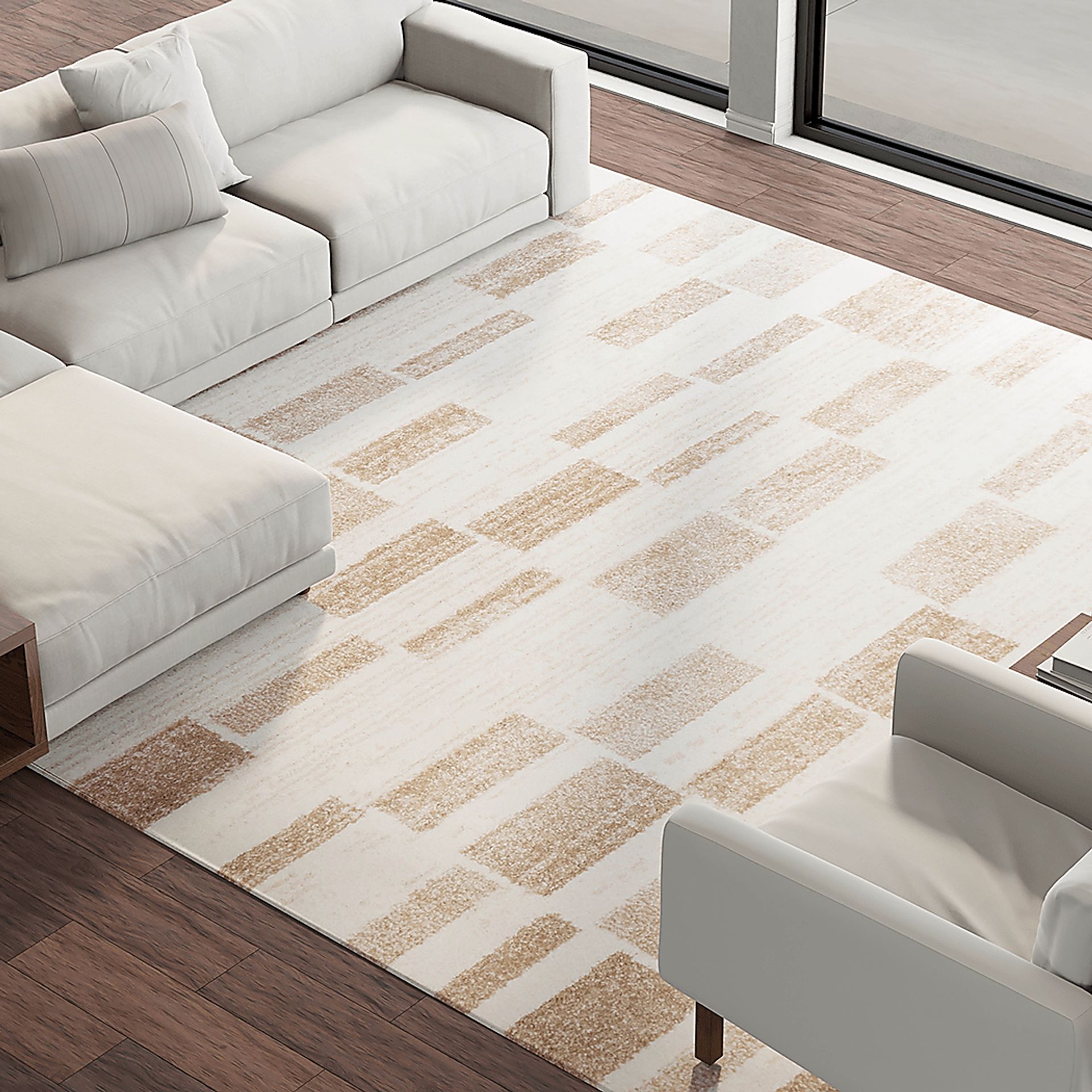 Kaede Beige 5'3 x 7' Rug - Image 2