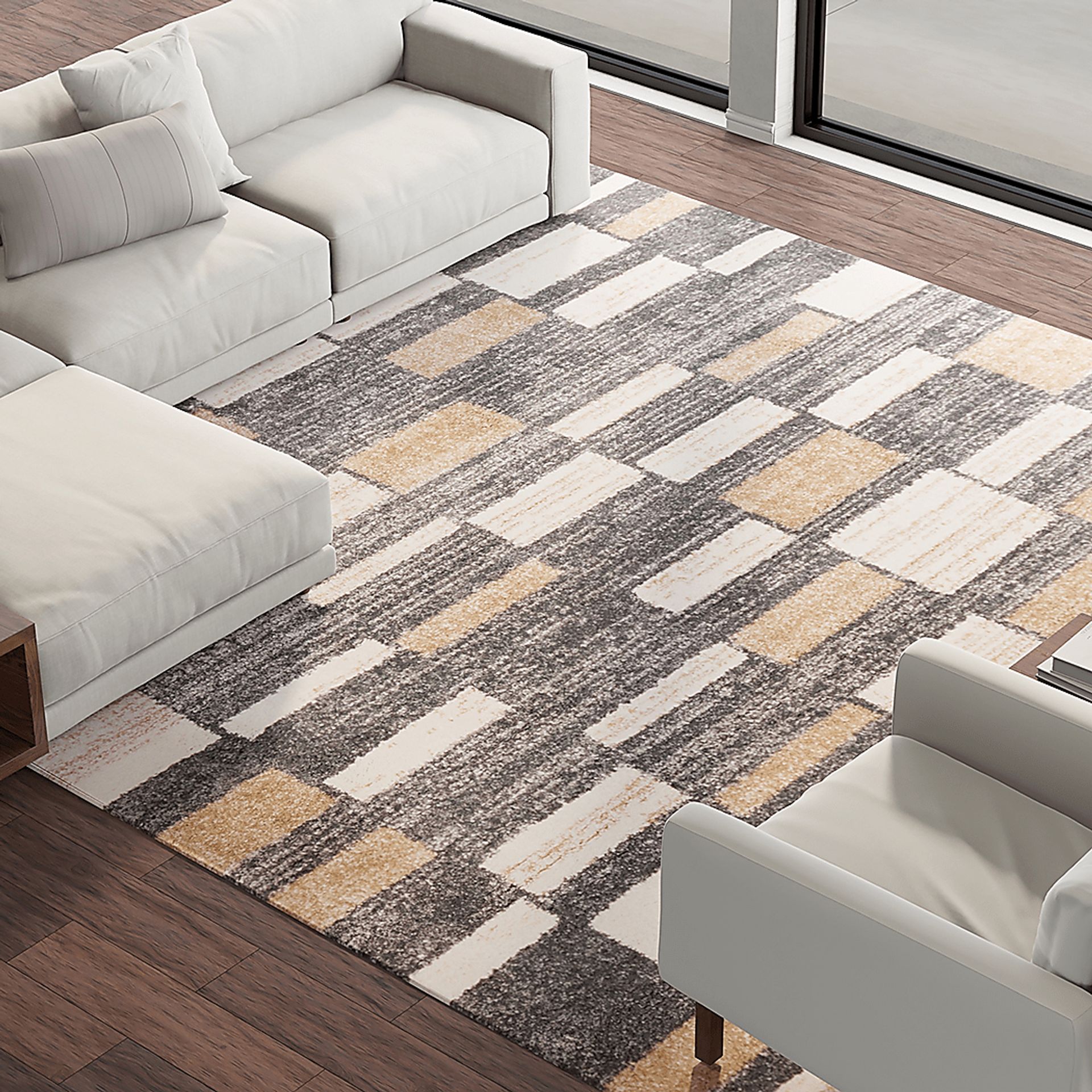 Kaede Black 5'3 x 7' Rug - Image 2