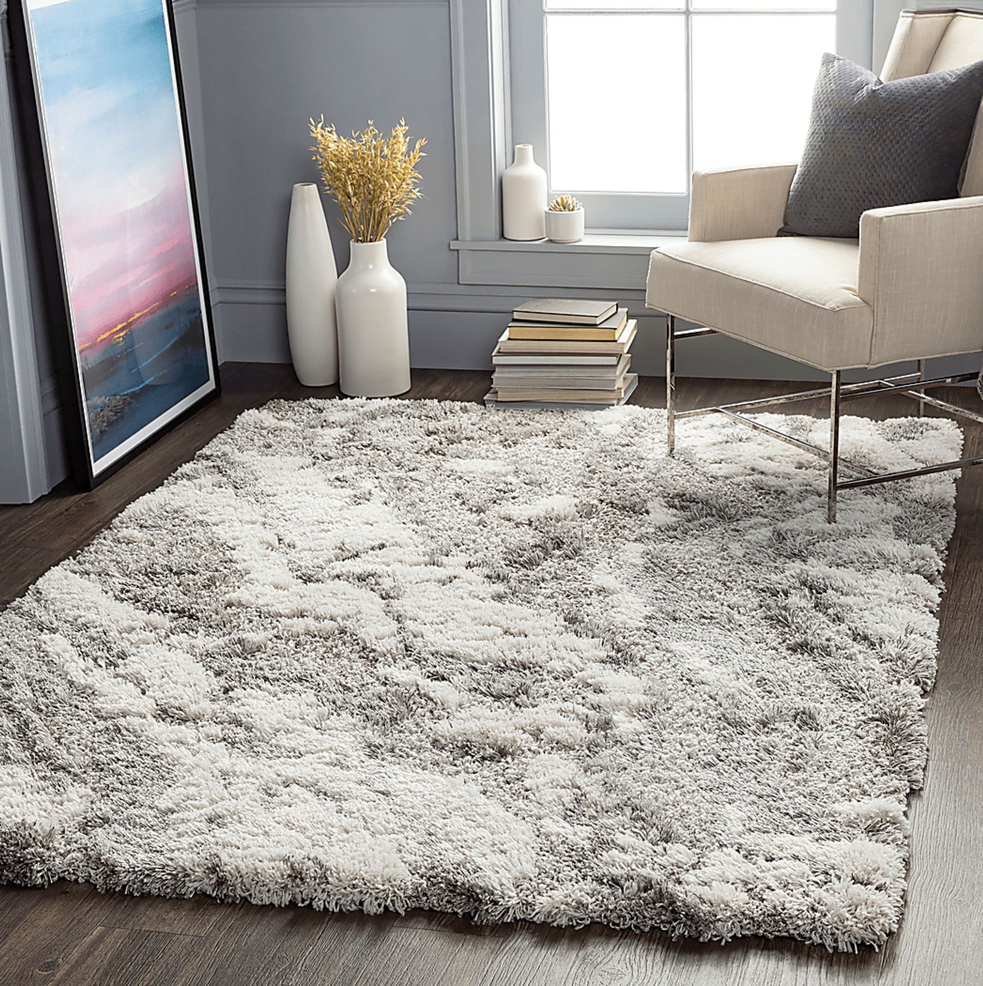 Kaelon Gray 6'7 x 9' Rug - Image 5