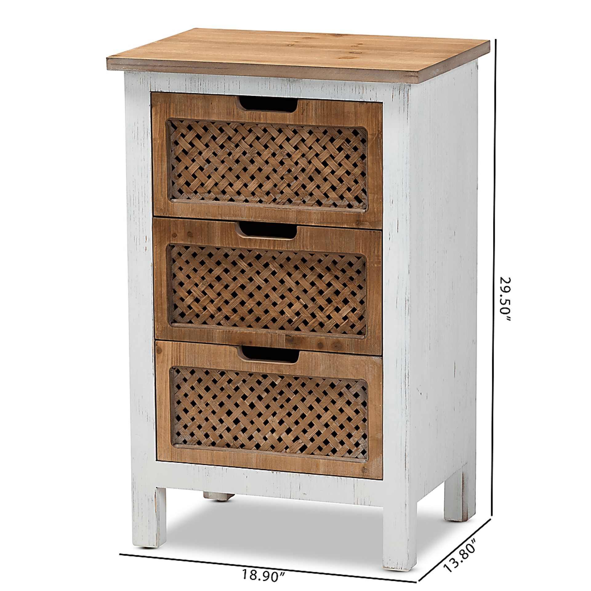 Kaen White Oak Accent Cabinet - Image 8