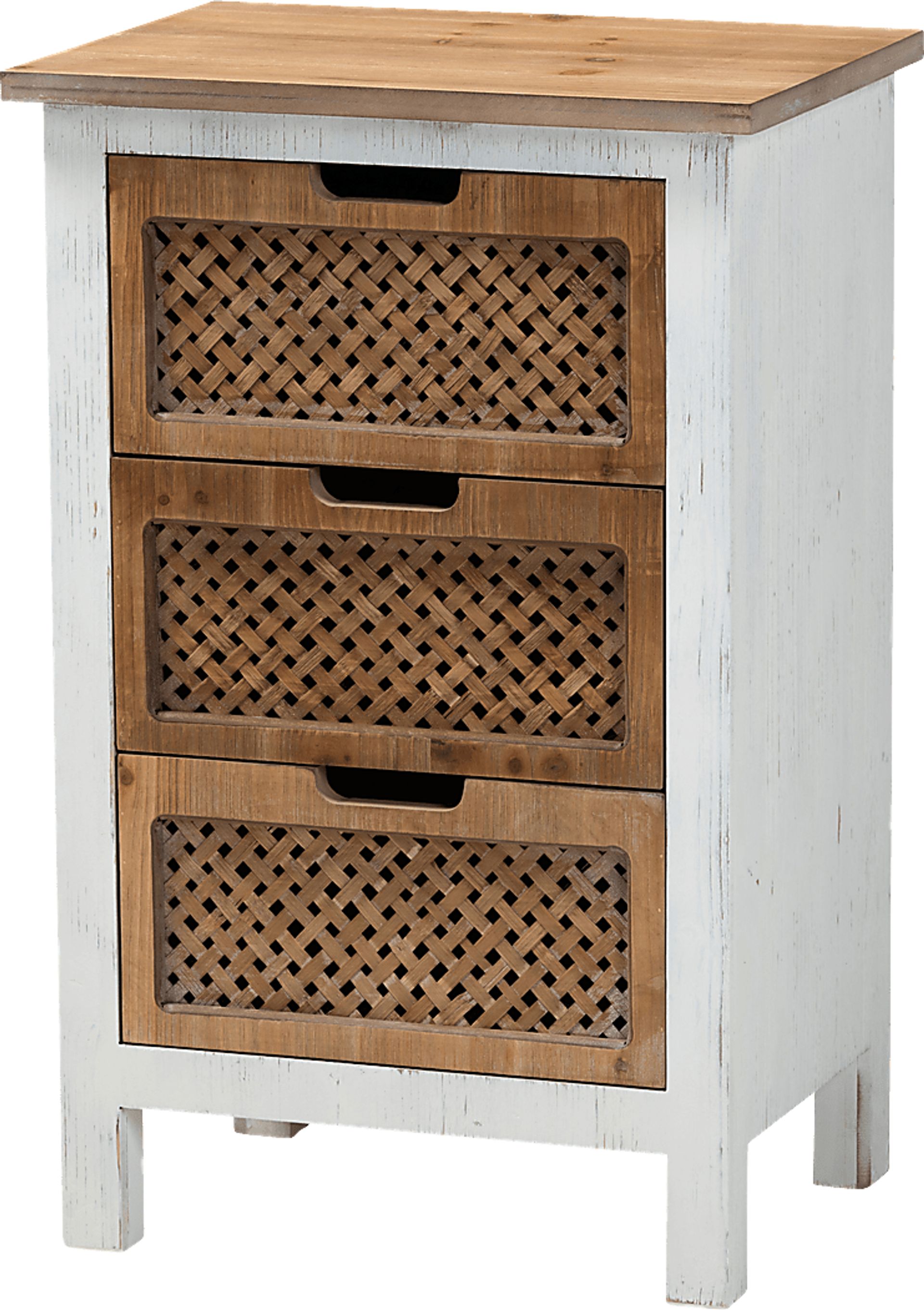 Kaen White Oak Accent Cabinet - Image 1