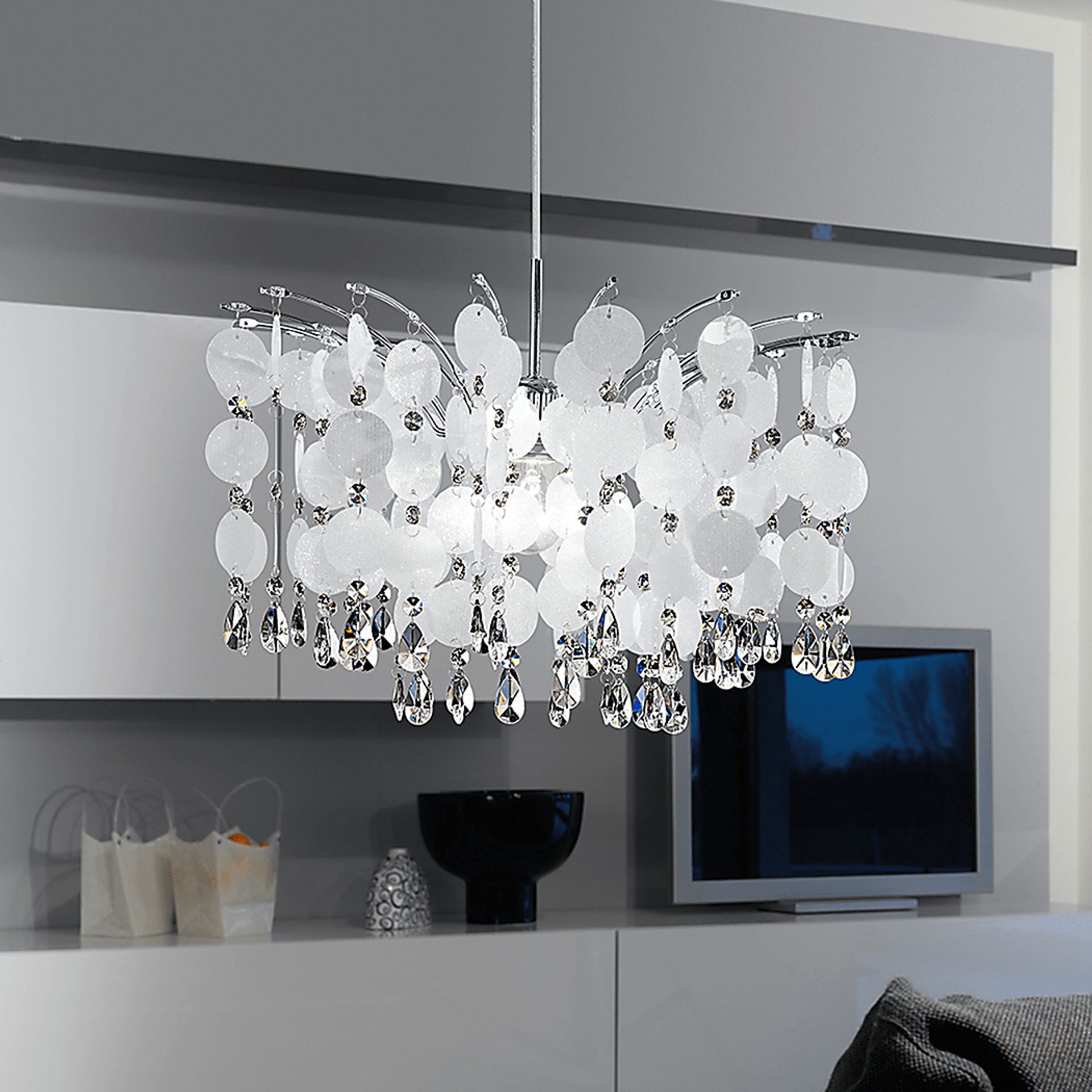 Kagawa Alley Silver Chandelier - Image 2