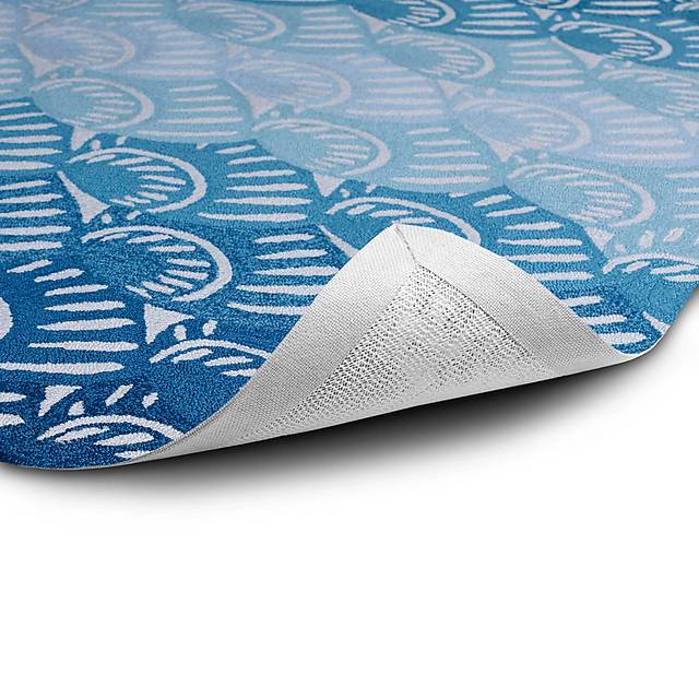 Kahili Blue 2' x 6' Indoor/Outdoor Rug - Thumbnail - Image 2