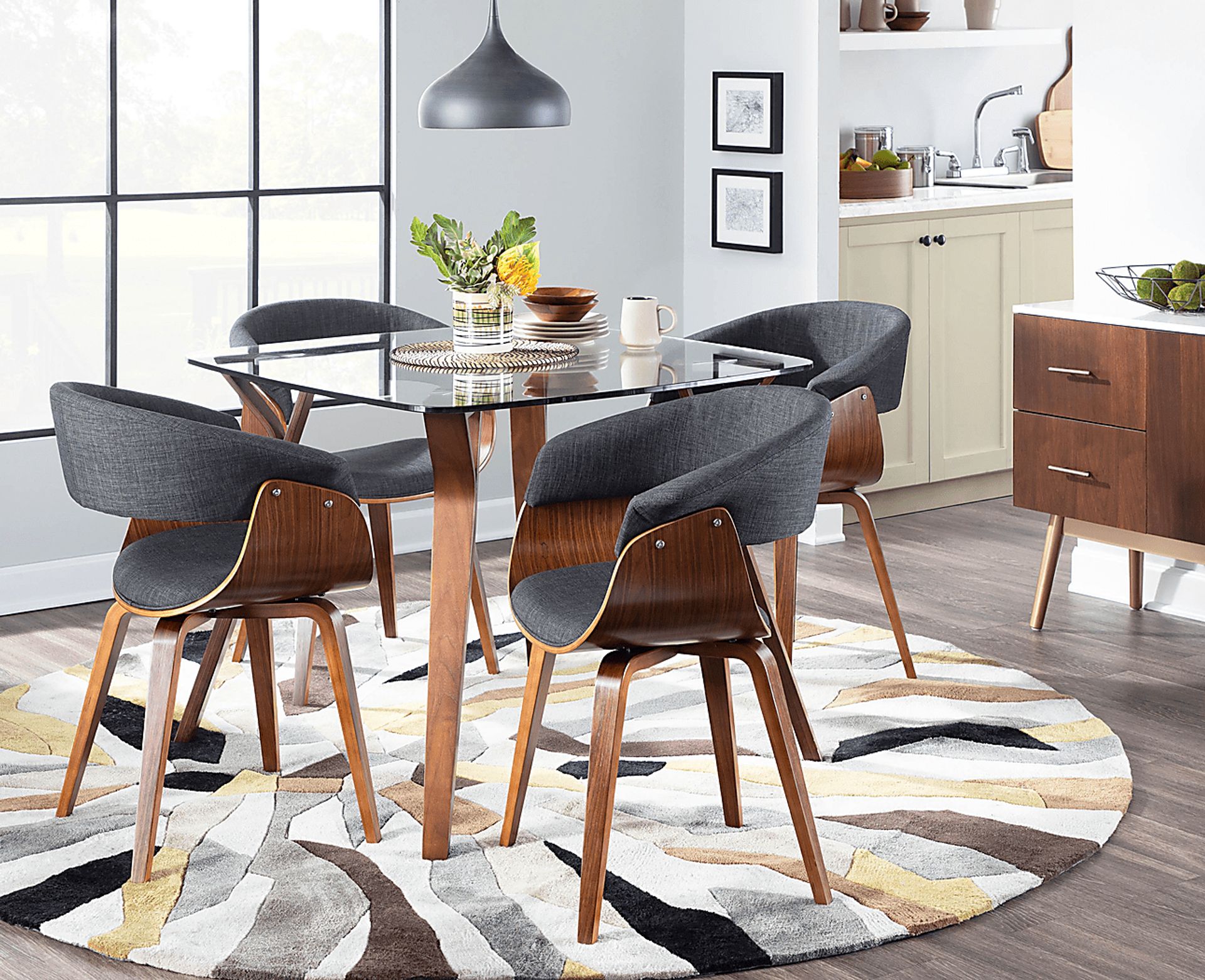 Kahmiel I Charcoal Arm Chair, Set of 2 - Image 2
