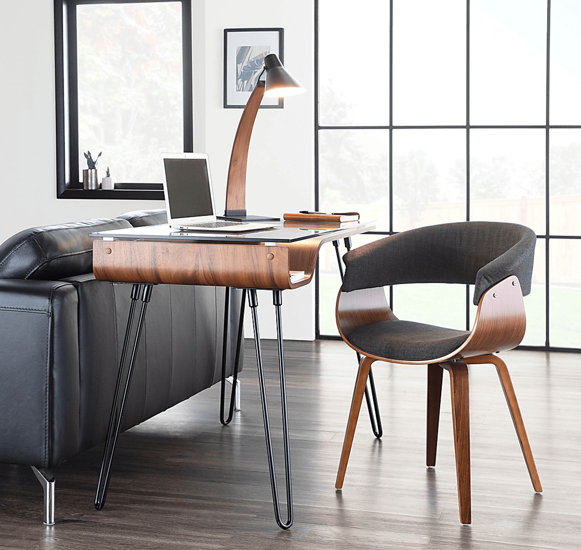 Kahmiel I Charcoal Arm Chair, Set of 2 - Image 3
