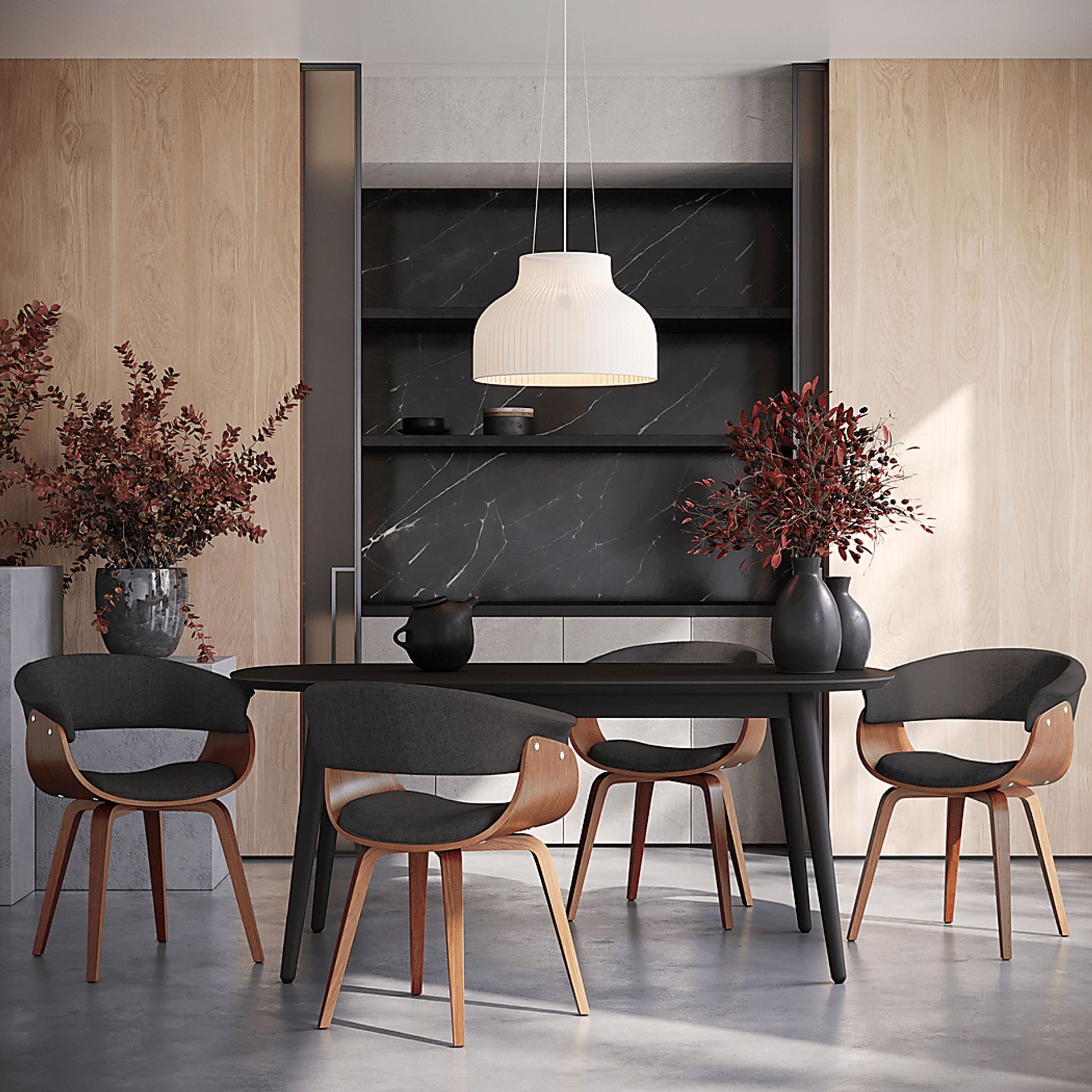 Kahmiel I Charcoal Arm Chair, Set of 2 - Image 5