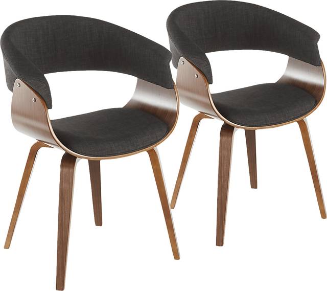 Kahmiel I Charcoal Arm Chair, Set of 2 - Thumbnail - Image 1