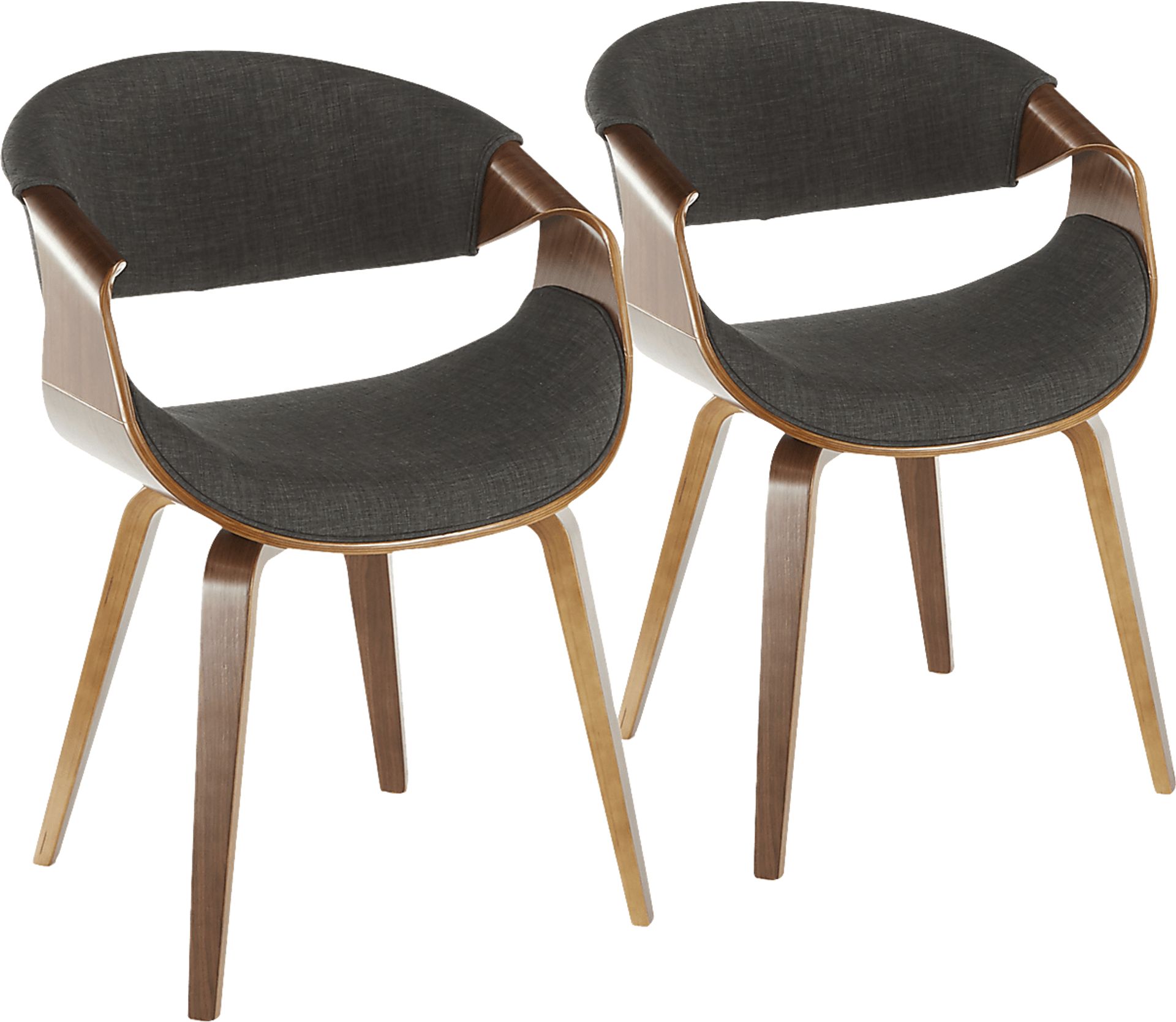 Kahmiel I Charcoal Arm Chair, Set of 2 - Image 1
