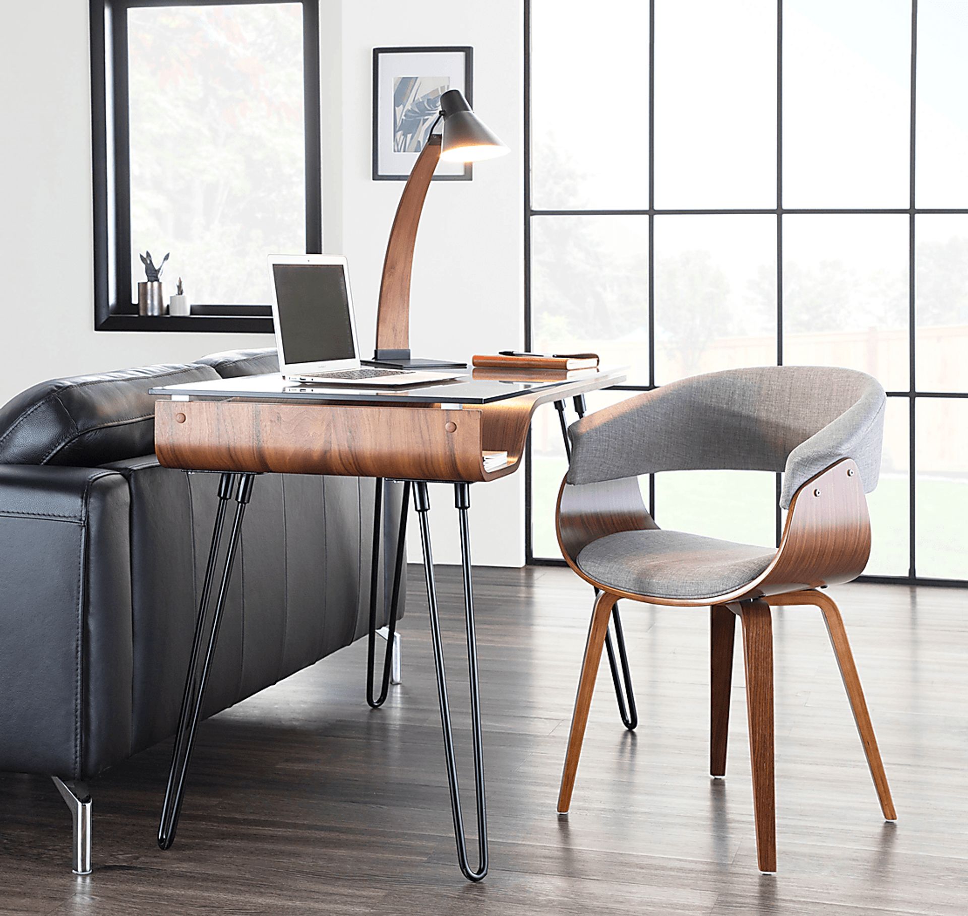 Kahmiel I Gray Arm Chair, Set of 2 - Image 5