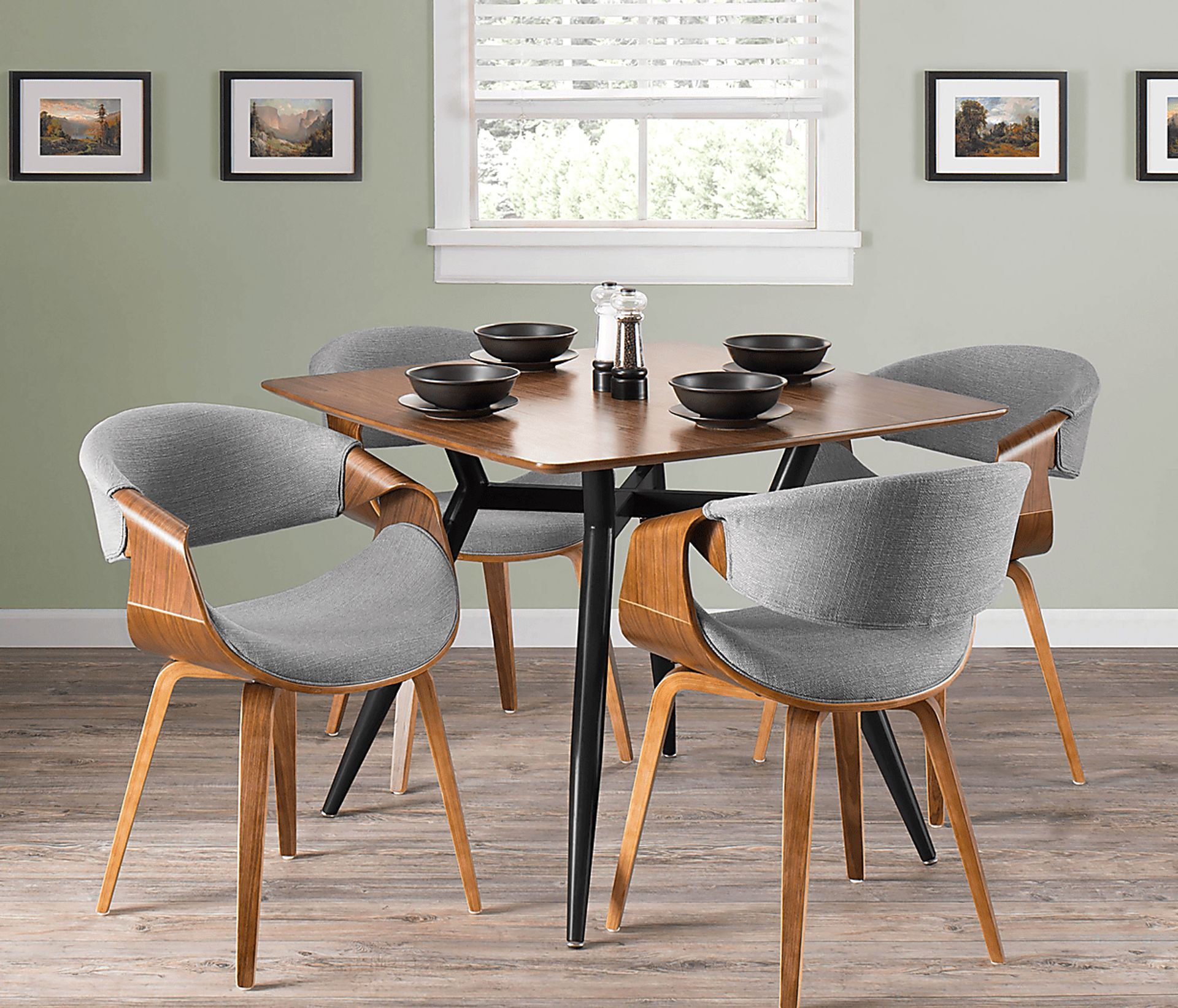 Kahmiel I Light Gray Arm Chair, Set of 2 - Image 2