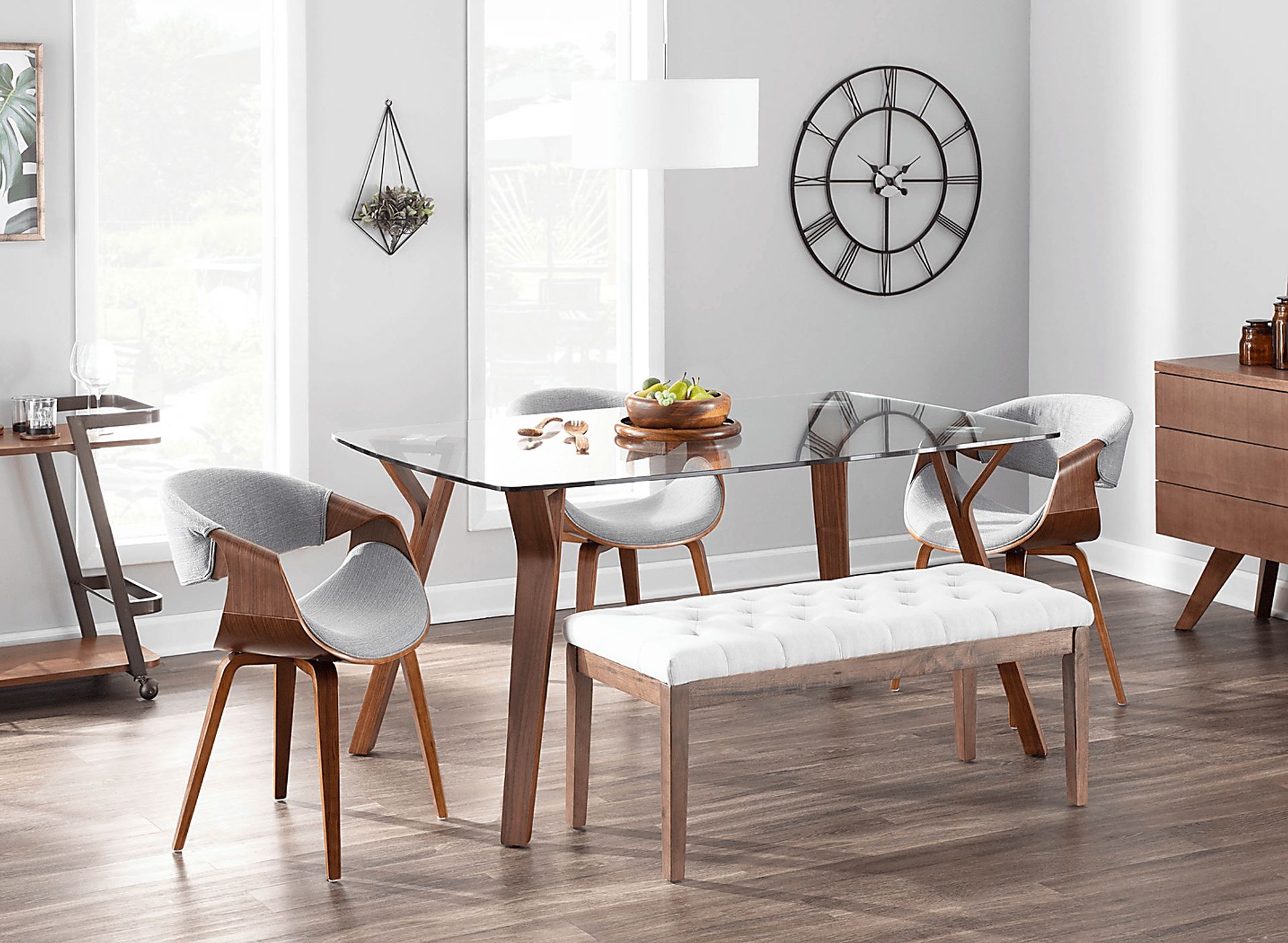 Kahmiel I Light Gray Arm Chair, Set of 2 - Image 3