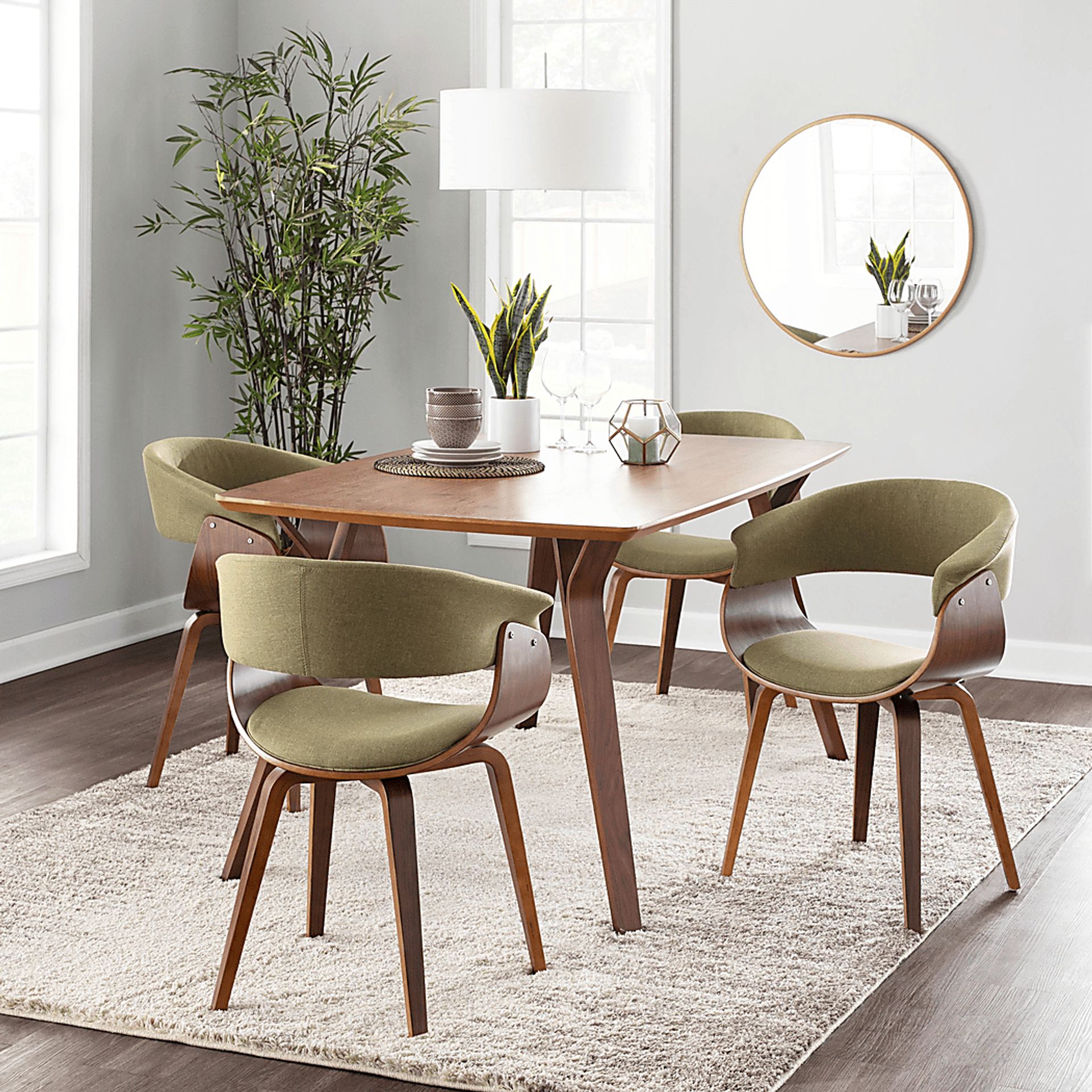 Kahmiel I Green Arm Chair, Set of 2 - Image 2