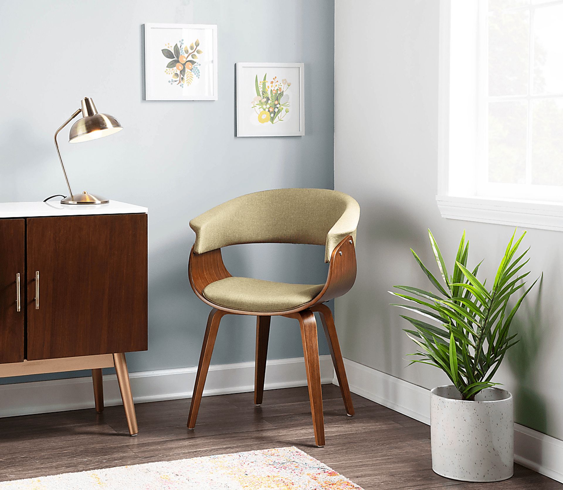 Kahmiel I Green Arm Chair, Set of 2 - Image 3