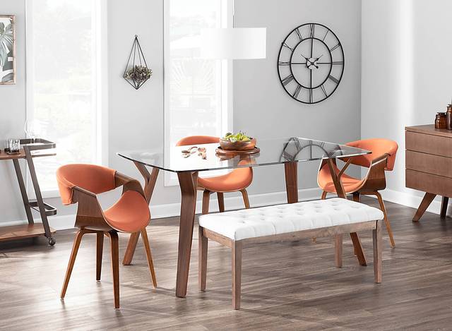 Kahmiel I Orange Arm Chair, Set of 2 - Thumbnail - Image 3
