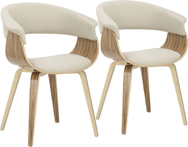 Kahmiel II Cream Arm Chair, Set of 2 - Thumbnail - Image 1