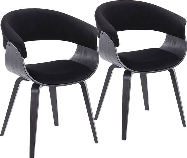 Kahmiel III Black Arm Chair, Set of 2 - Thumbnail - Image 1