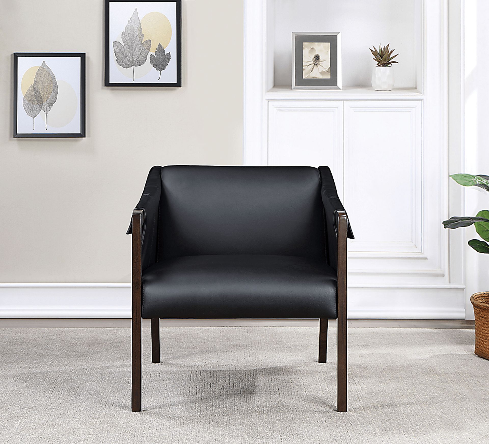 Kahul Black Accent Chair - Image 7