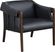 Kahul Black Polyurethane Fabric Accent Chair - Rooms To Go