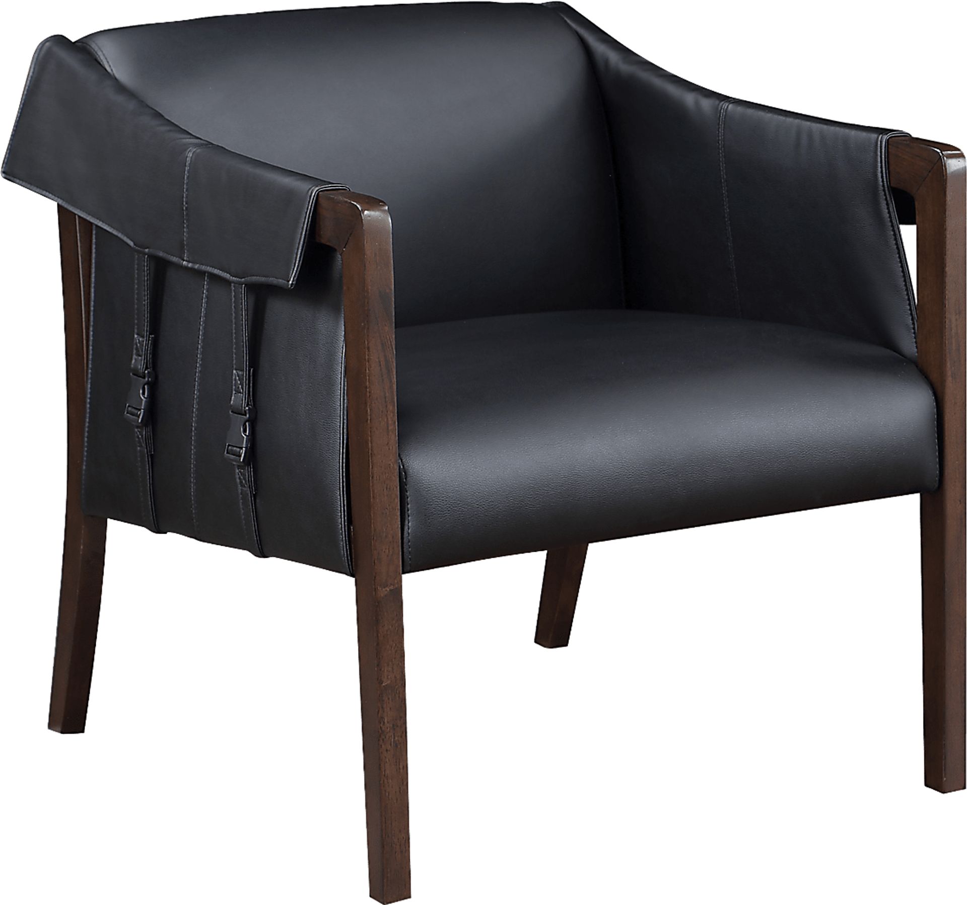 Kahul Black Accent Chair - Image 1