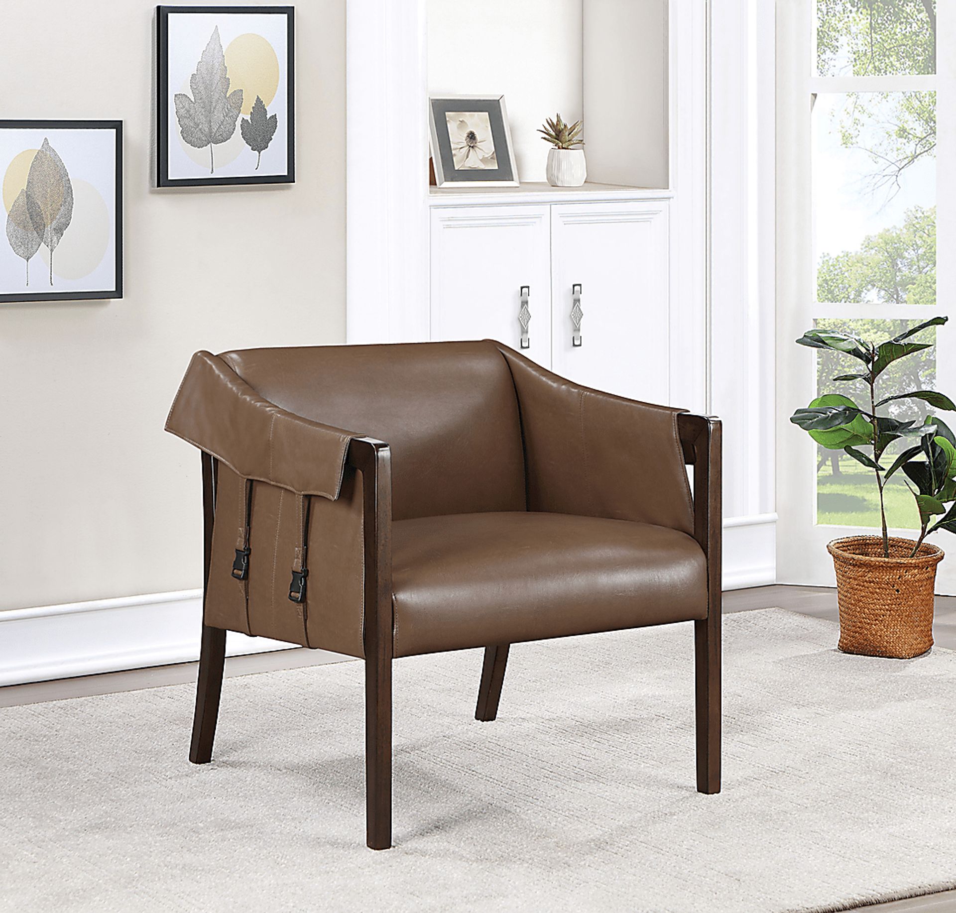Kahul Brown Accent Chair - Image 6