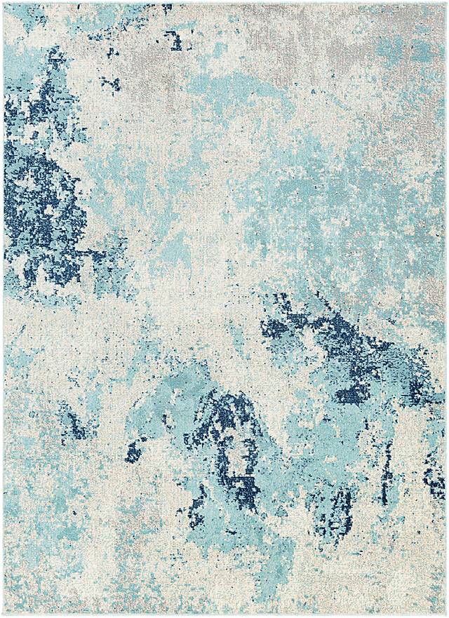 Kaiah Navy 5'3 x 7'3 Rug - Thumbnail - Image 1