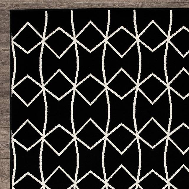 Kaikara Black 2' x 7' Indoor/Outdoor Runner - Thumbnail - Image 6