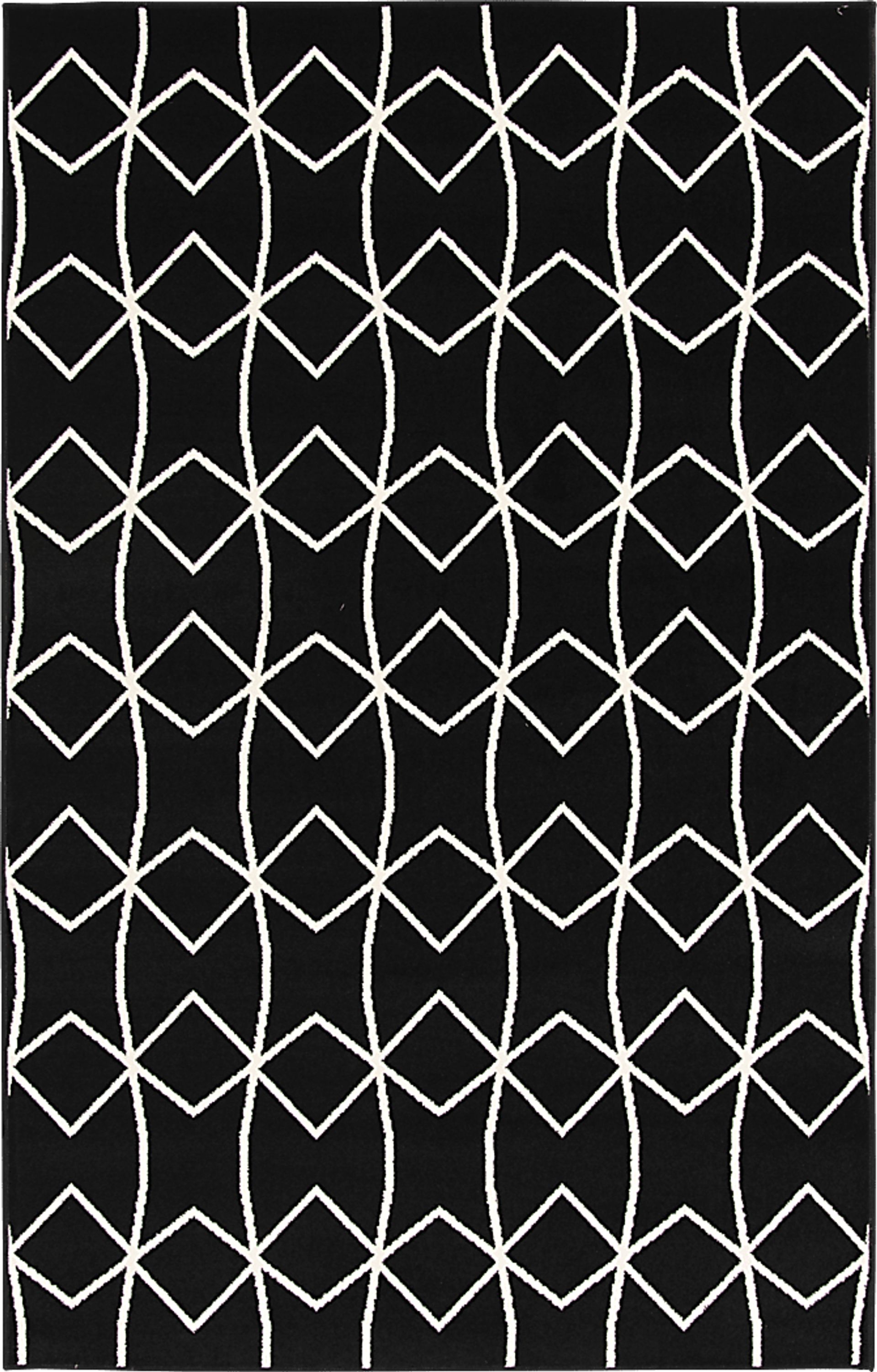 Kaikara Black 2' x 7' Indoor/Outdoor Runner - Image 9